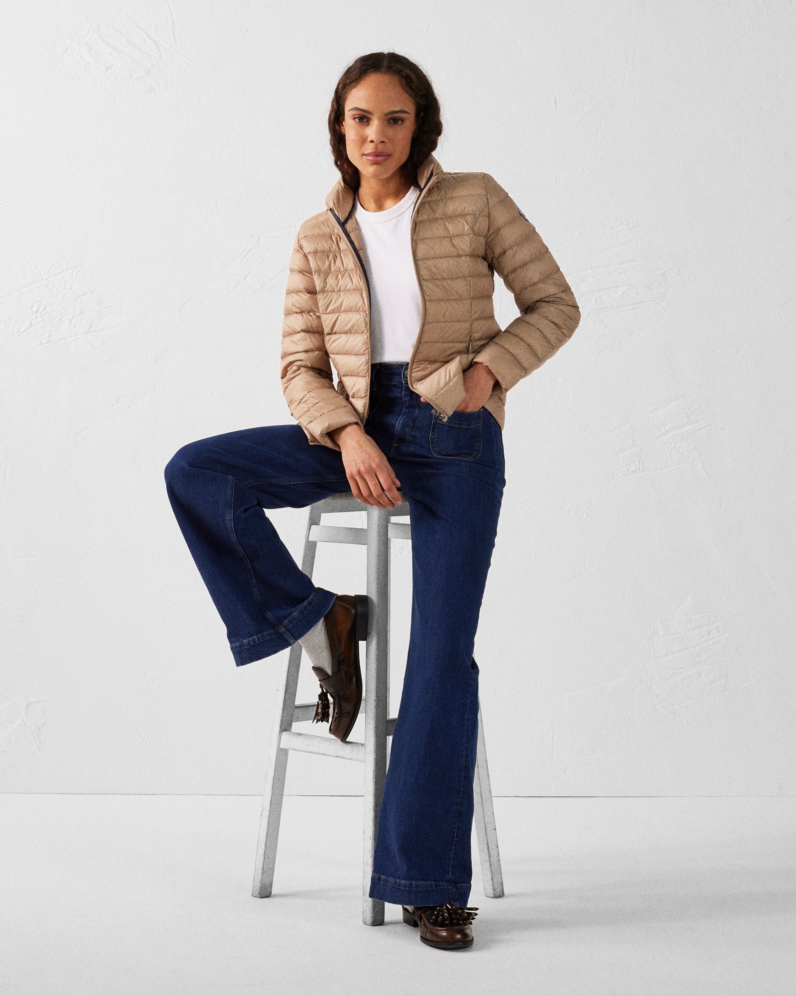 Lightweight down jacket JOTT Beige