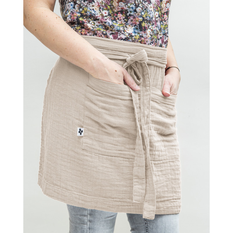 Chef apron in cotton gauze  Pampa