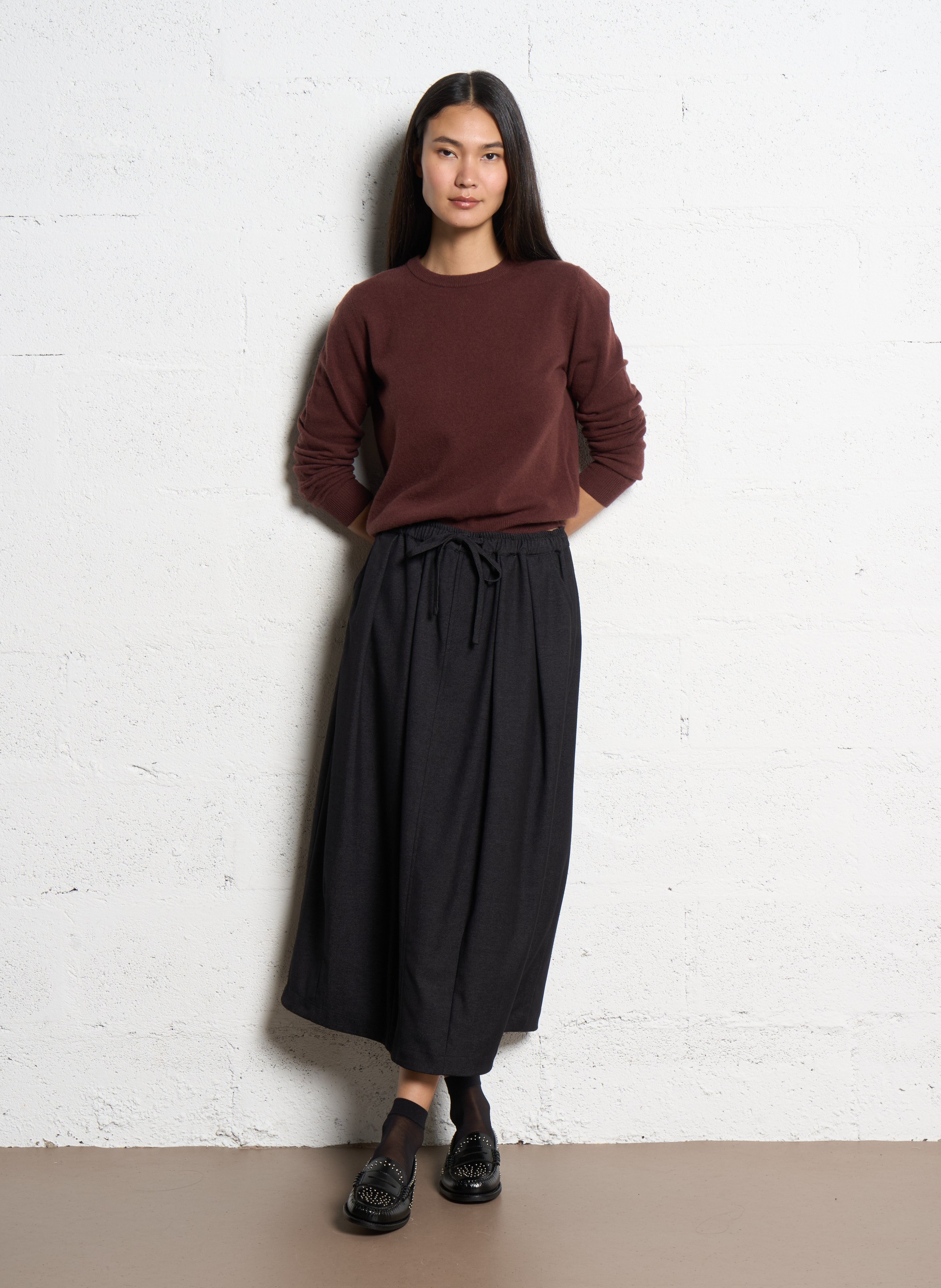 Pull droit en laine JC SOPHIE Rouge