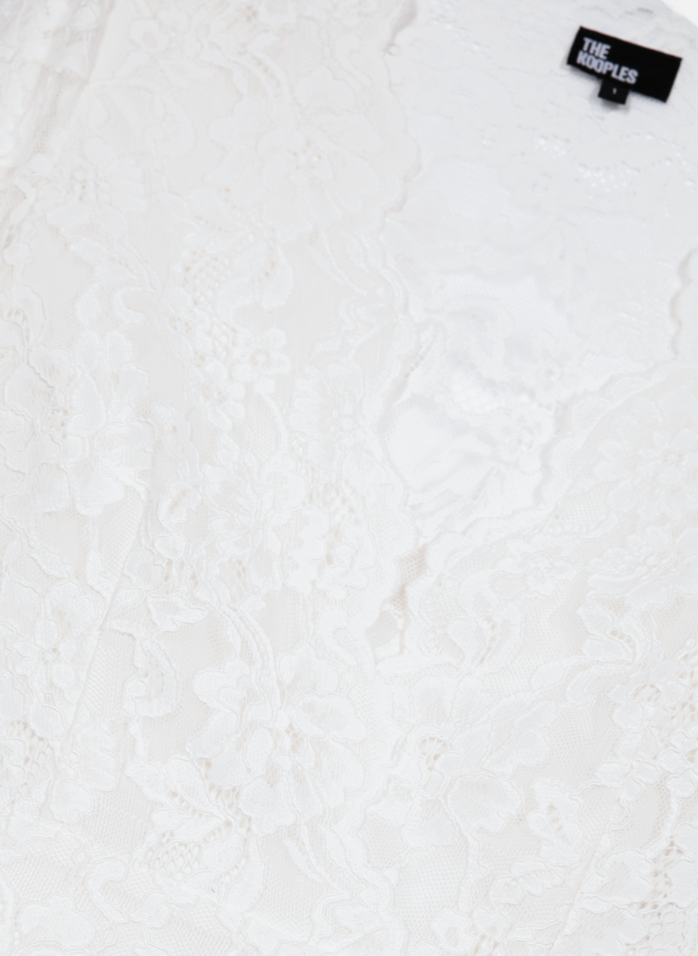 Flared sleeve lace top THE KOOPLES White