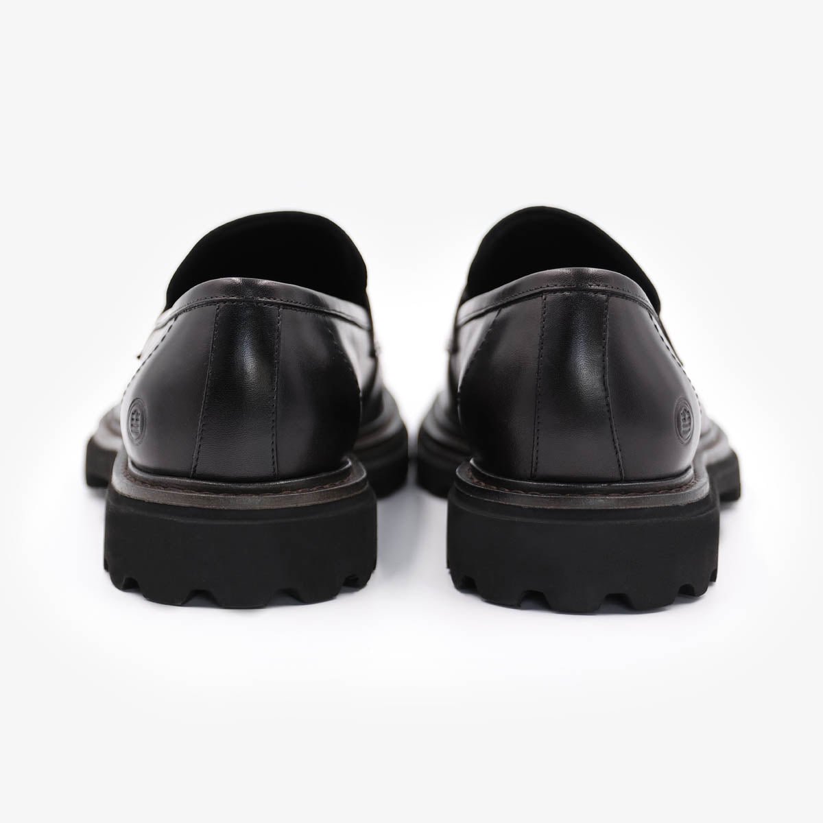 Mocassins en cuir SERGE BLANCO Noir