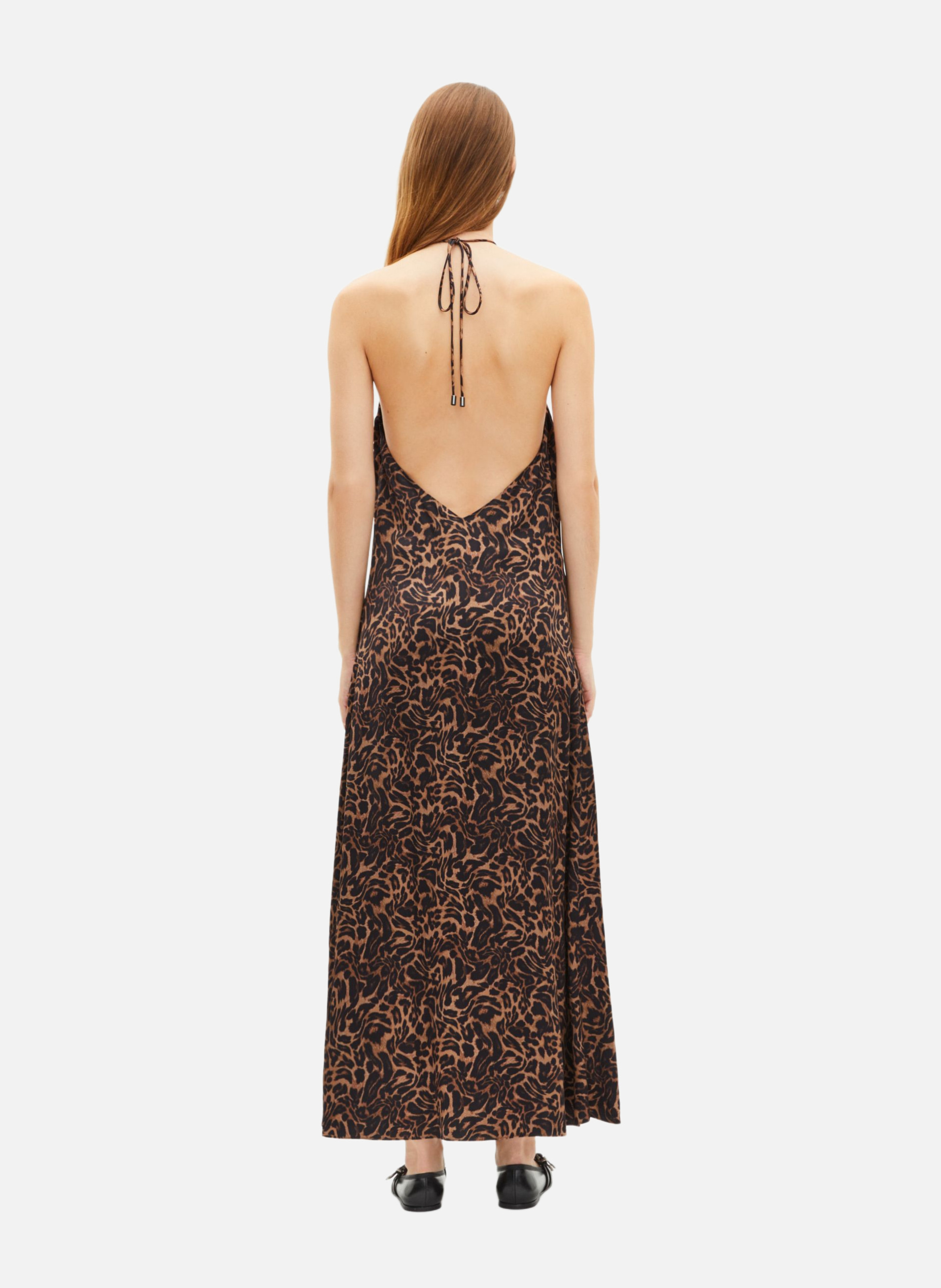 Sleeveless long printed dress THE KOOPLES Multicolored