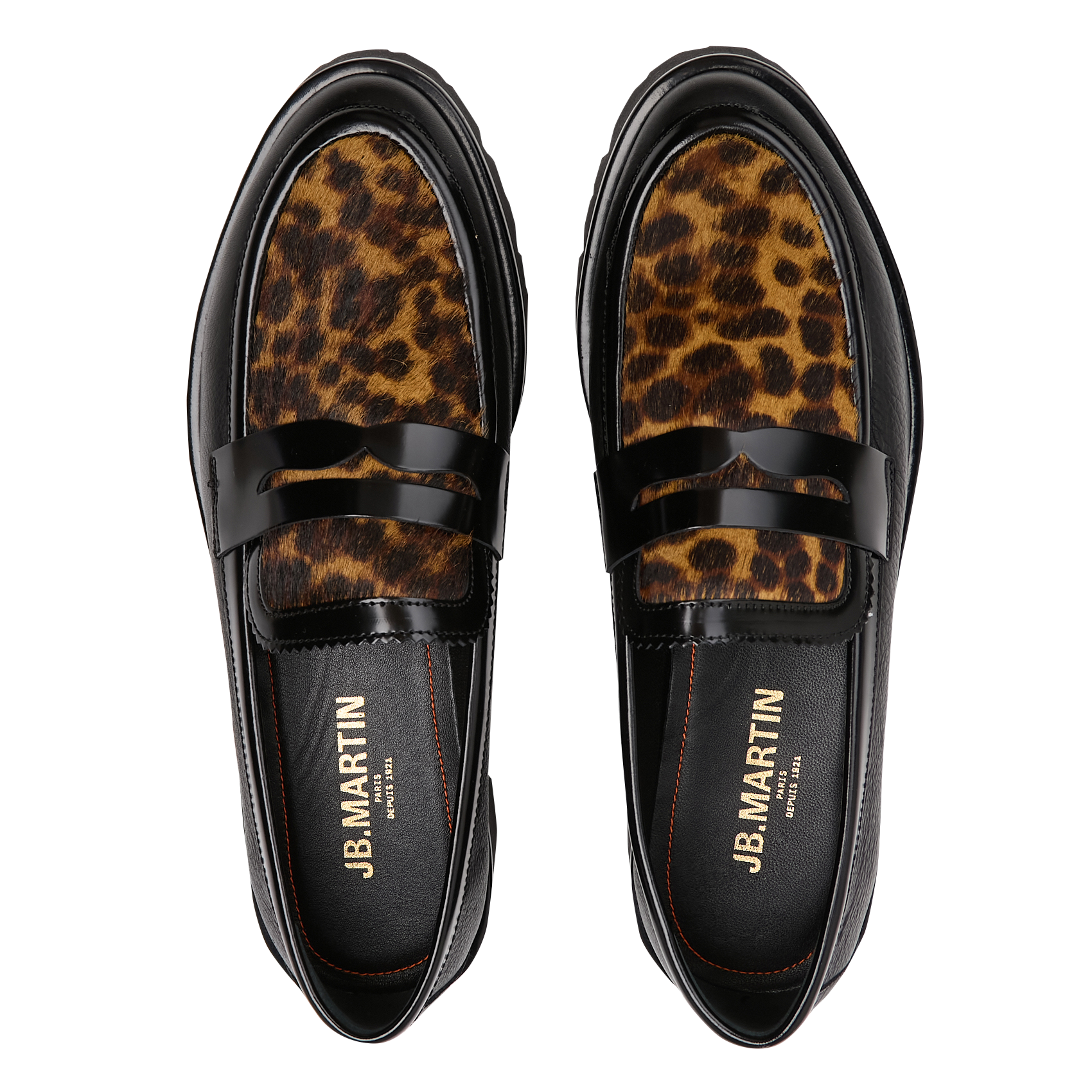 Mocassins en cuir JB MARTIN Noir
