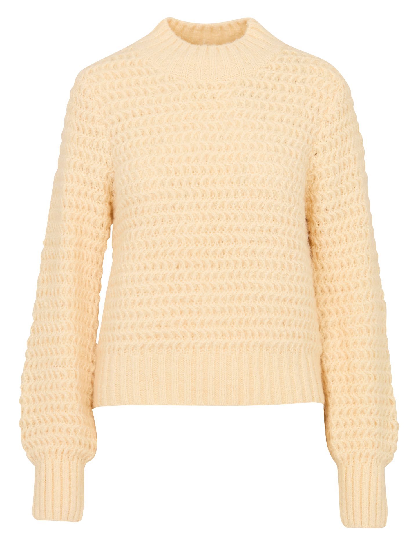 Pull droit col montant uni  SEE U SOON Blanc