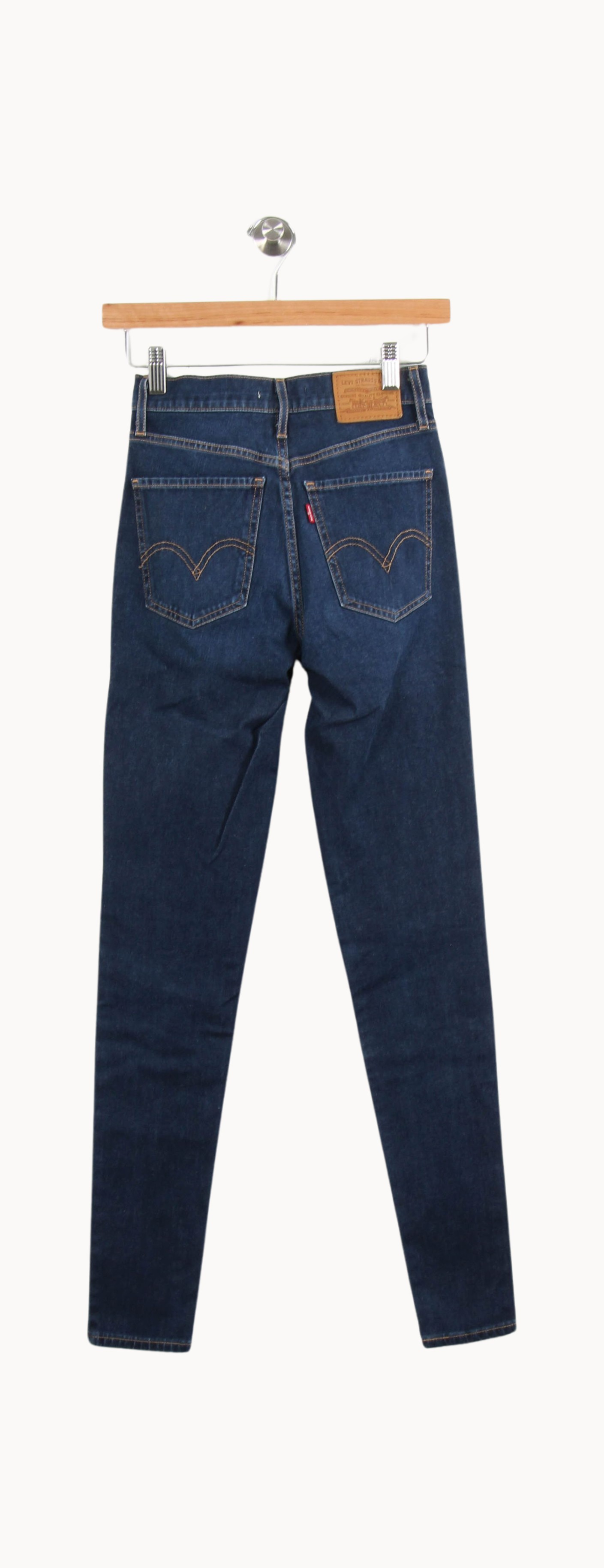 Cropped slim jeans with studs LEVI'S - Seconde main Blue