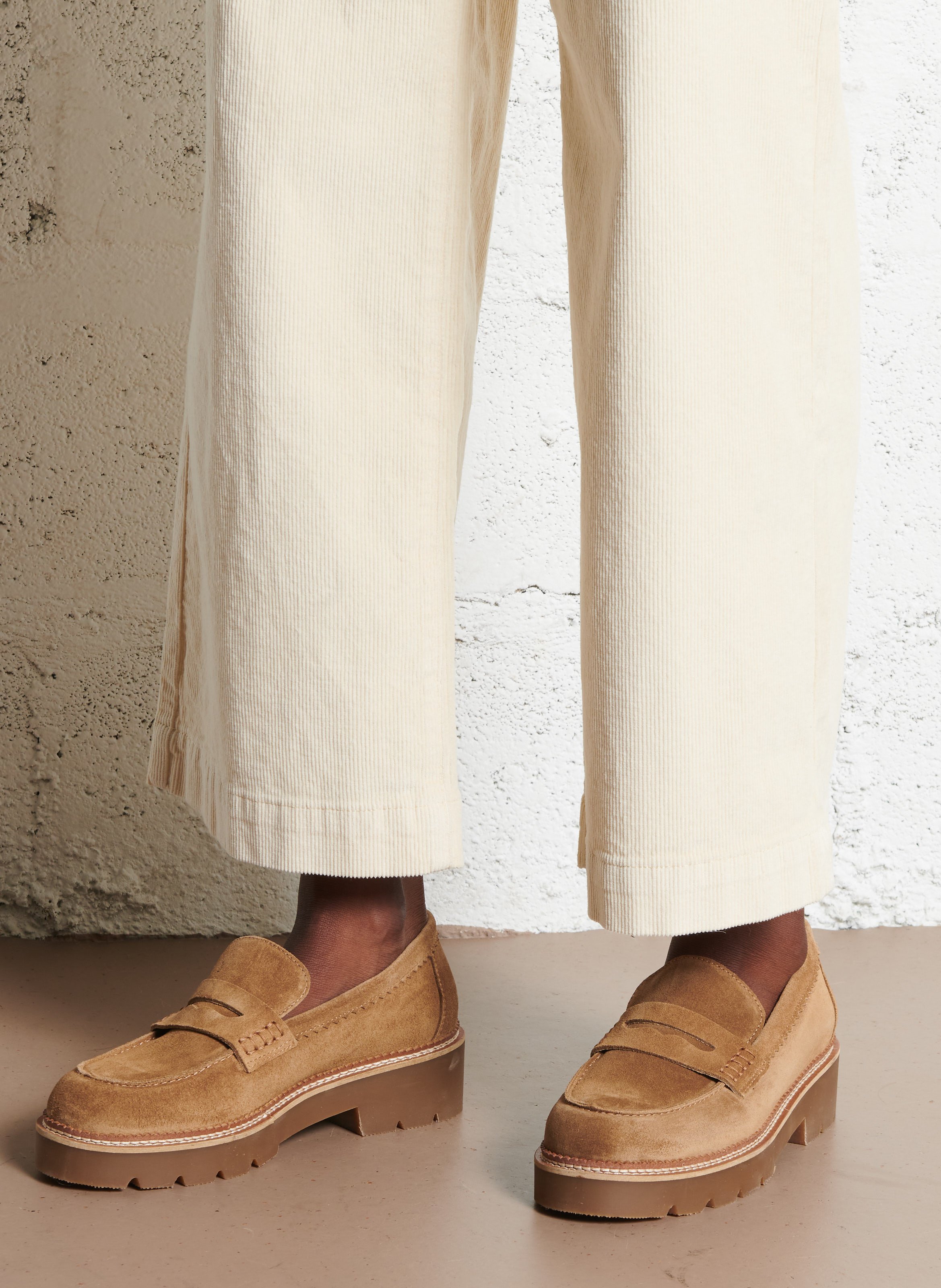 Mocassins en cuir MELLOW YELLOW Beige