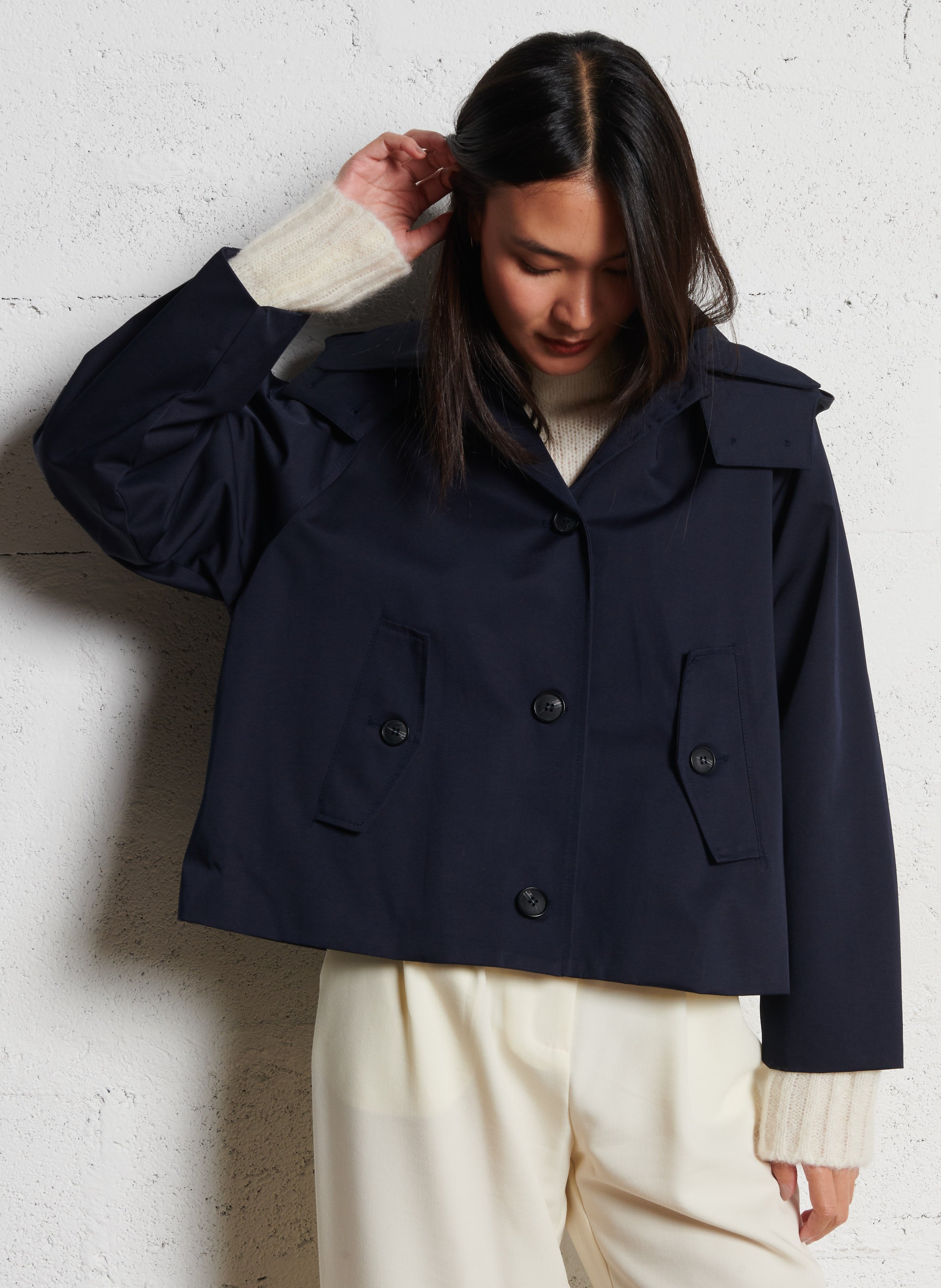 Parka courte trapèze unie LA PETITE ETOILE