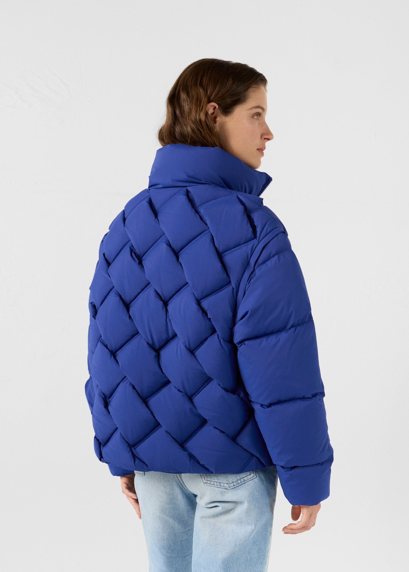 Alya quilted puffer cold weather jacket JOTT Blue