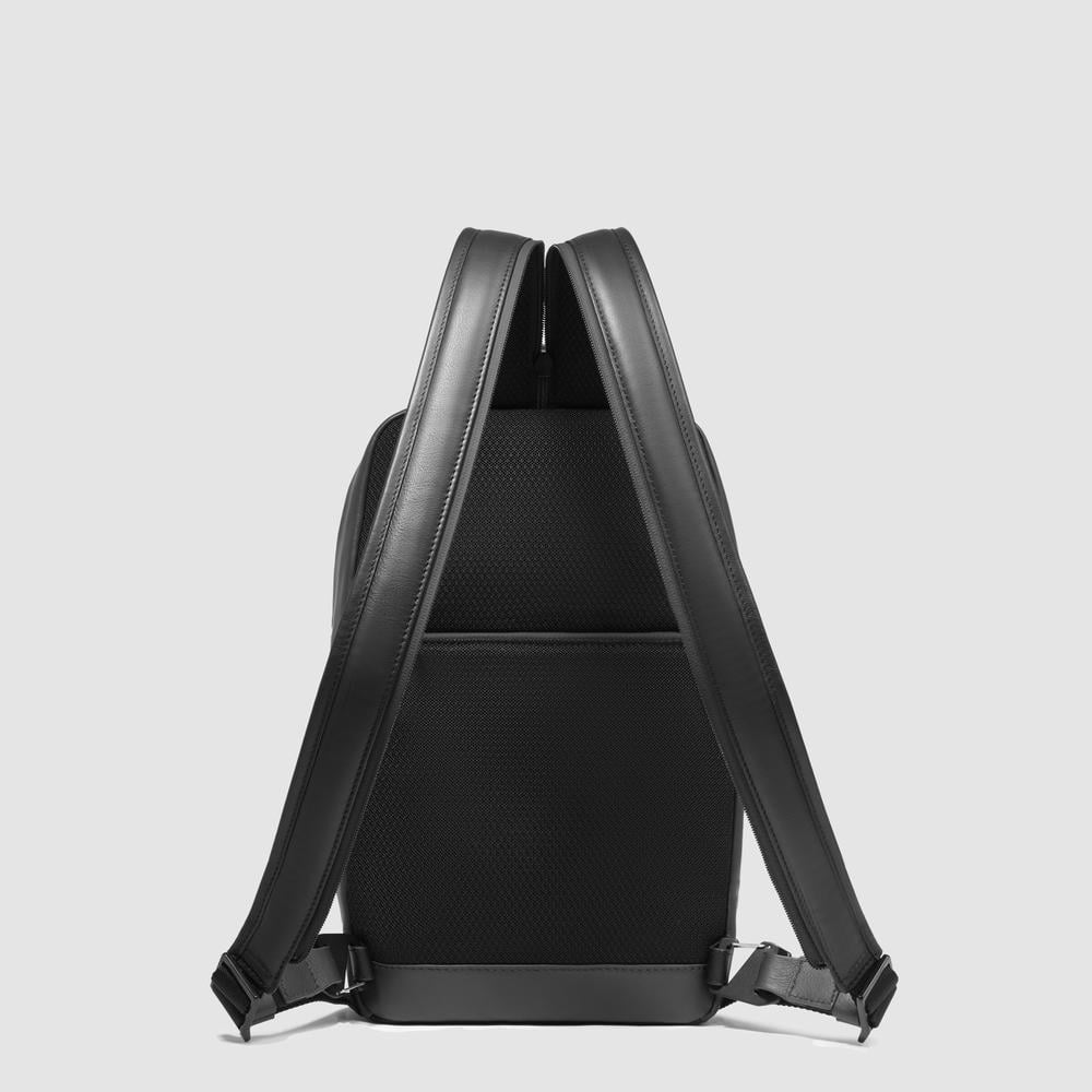 Chest bag for iPad® with RFID protection and AirPods® pocket, adaptable to backpack PIQUADRO Grey