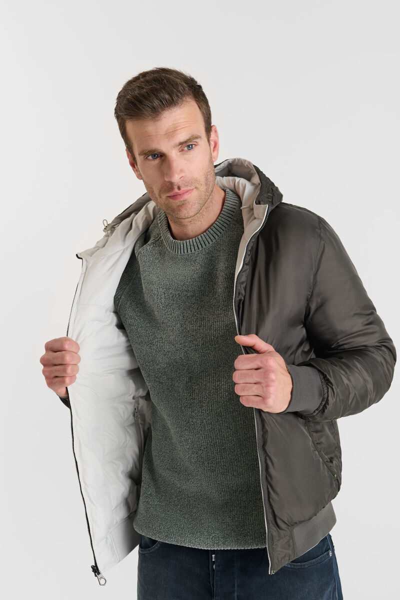 Brookvale Hoody padded jacket LE TEMPS DES CERISES Grey