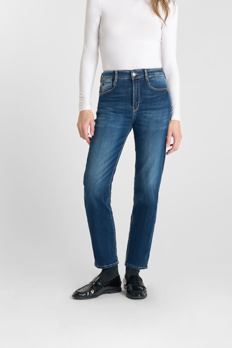 Straight leg jeans, length 34 LE TEMPS DES CERISES Blue