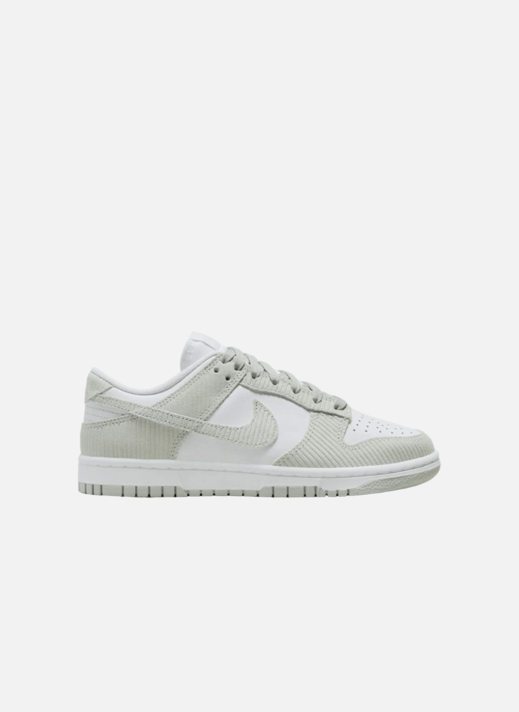 Dunk Low Grey Corduroy Sneakers NIKE White
