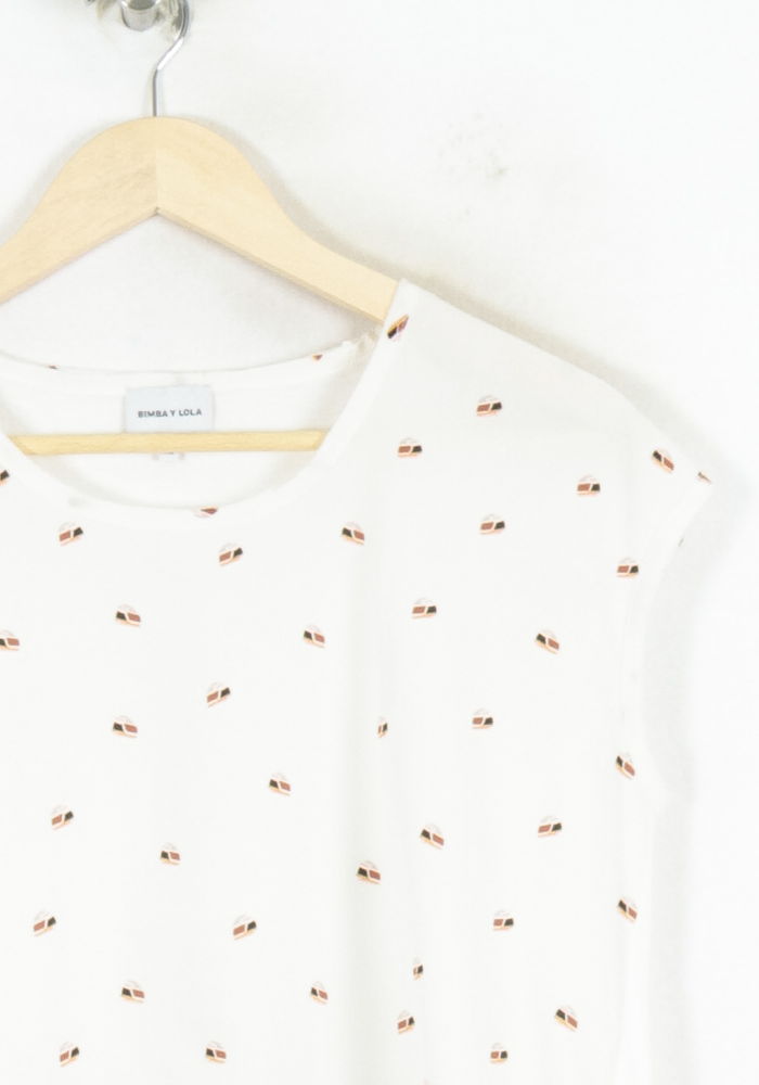 Tommy Badge T-shirt BIMBA Y LOLA - Seconde main White