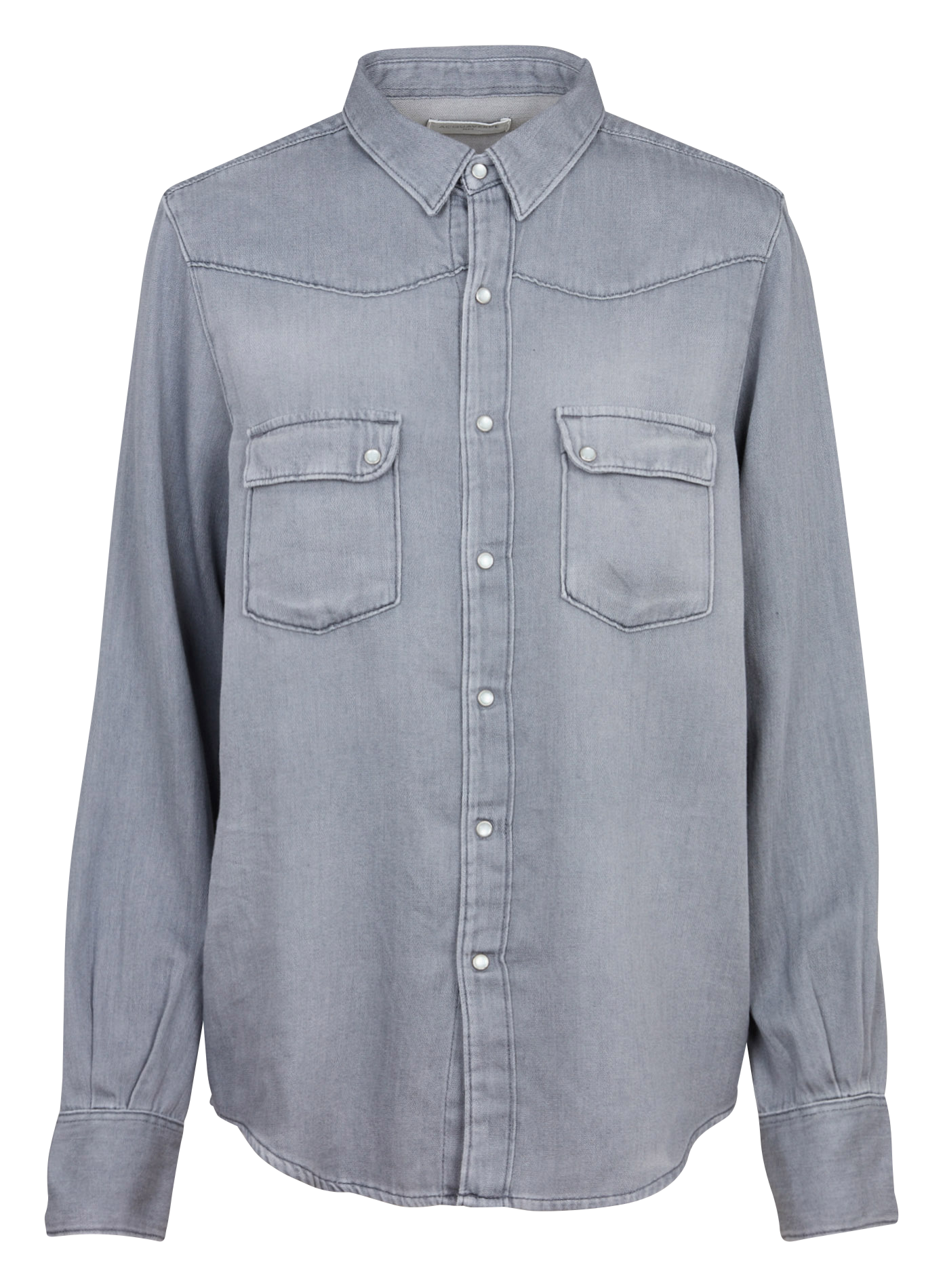 Blouse met klassieke kraag ACQUAVERDE Grijs