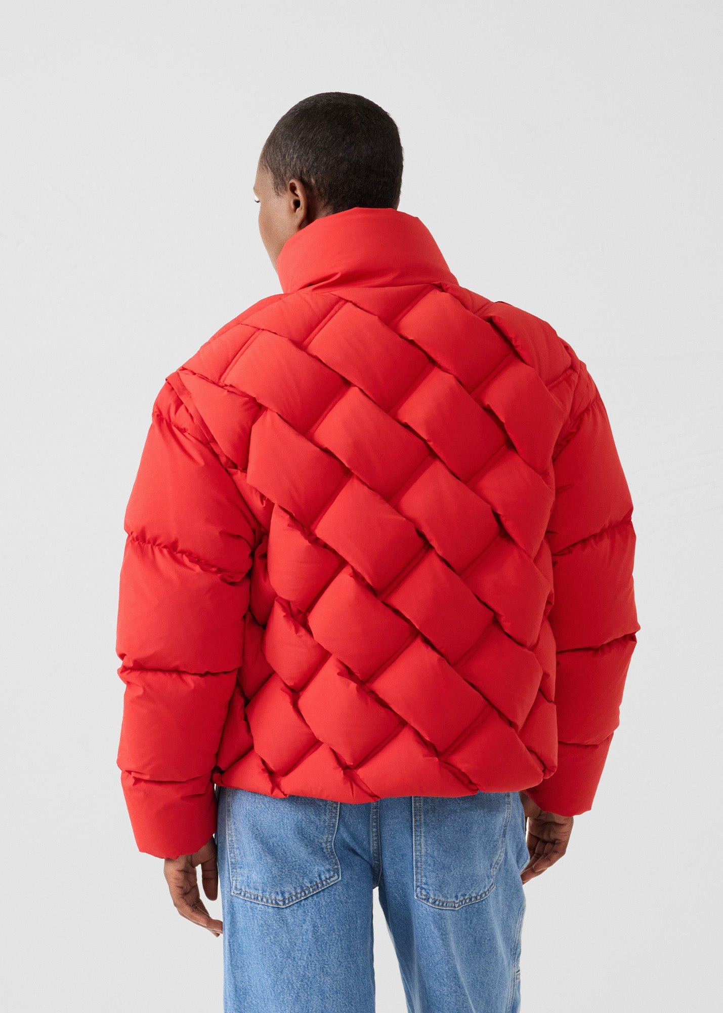 Alya quilted puffer cold weather jacket JOTT Red