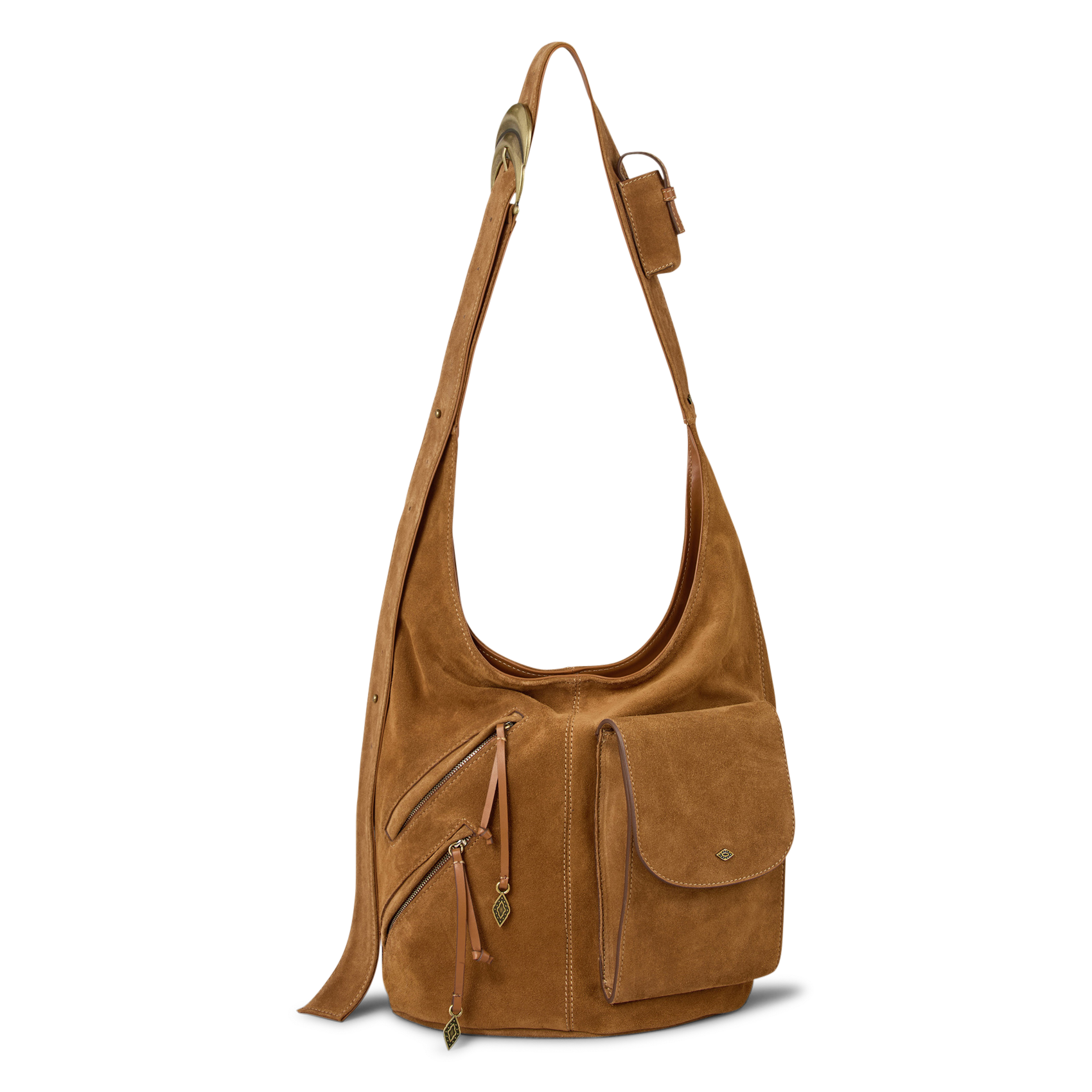 Sac porté épaule multipoches en cuir BA&SH