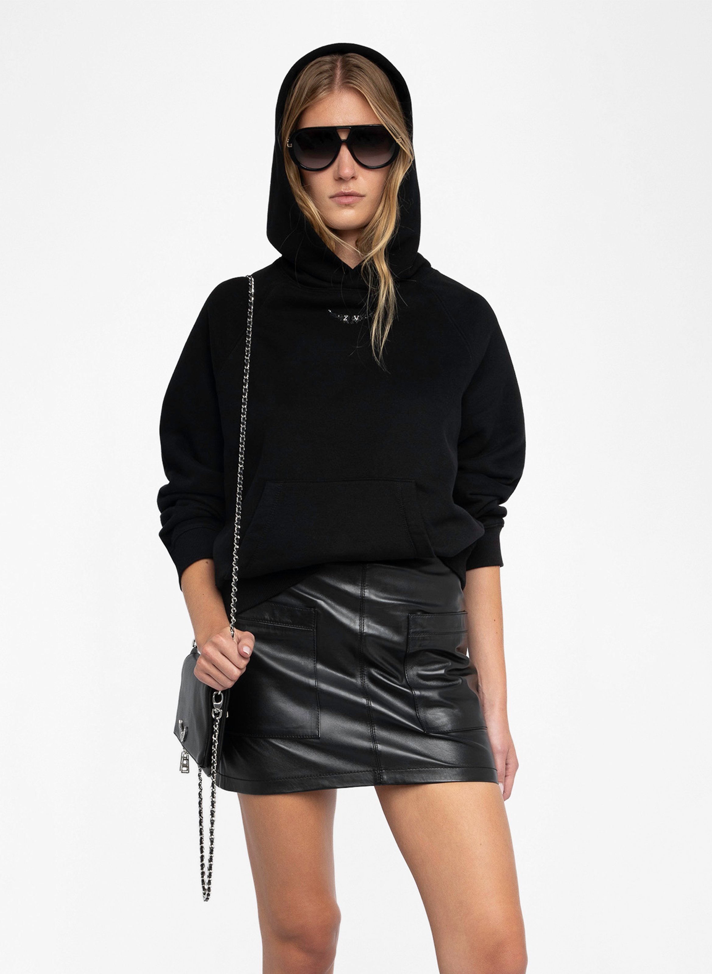 Felpa ampia in misto cotone biologico ZADIG&VOLTAIRE Nero