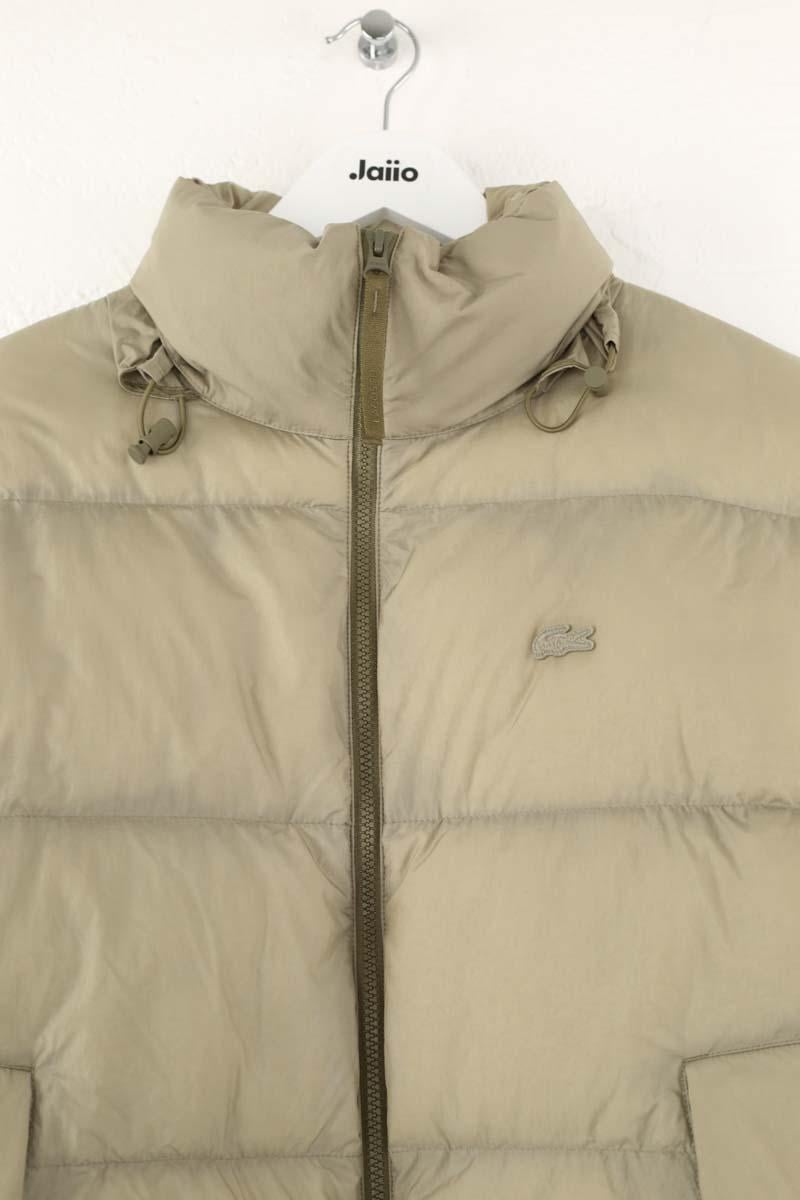 Lightweight quilted padded jacket with high neck LACOSTE - SECONDE MAIN Khaki