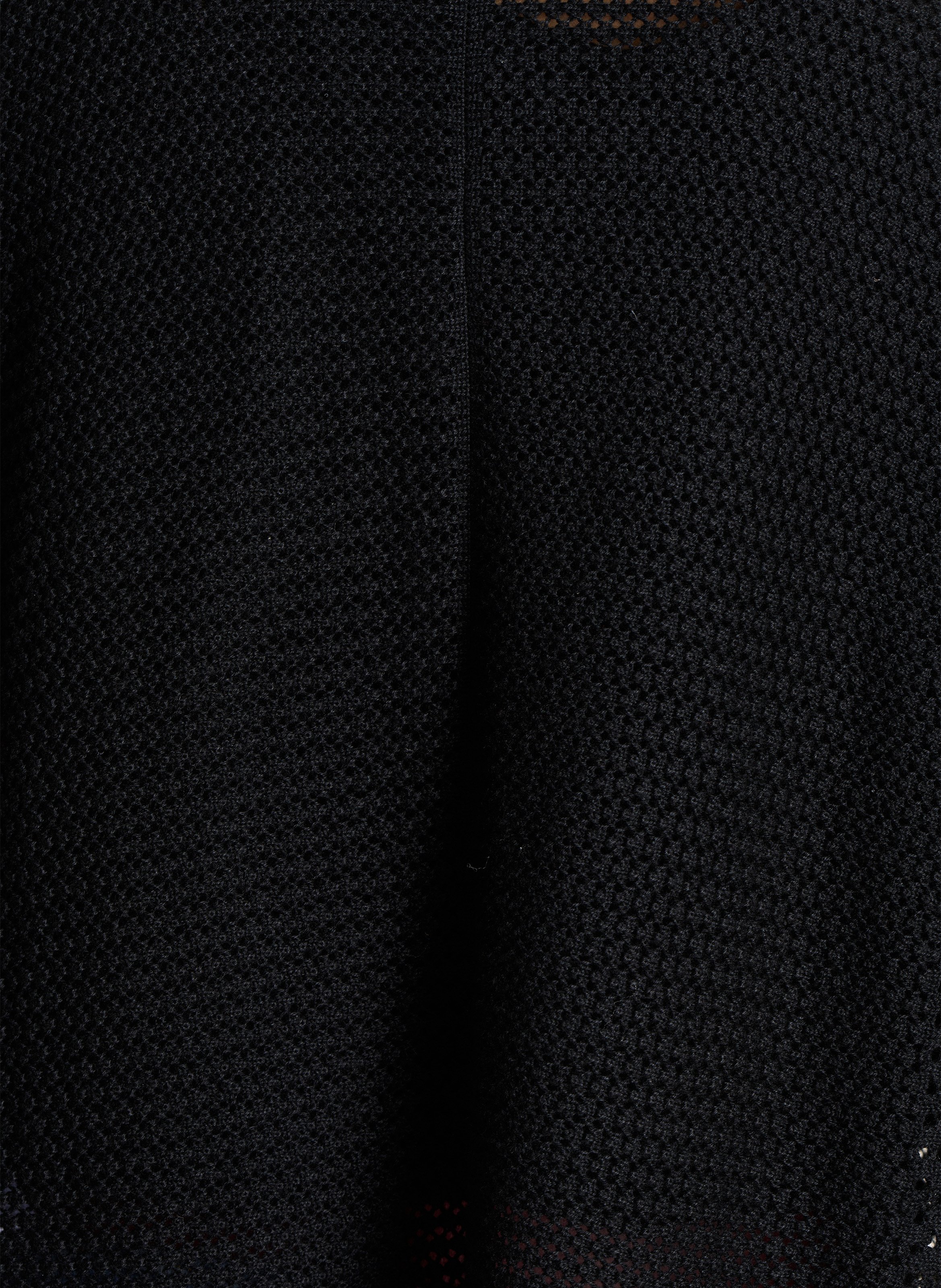 Gilet en maille ajourée LA FEE MARABOUTEE Noir