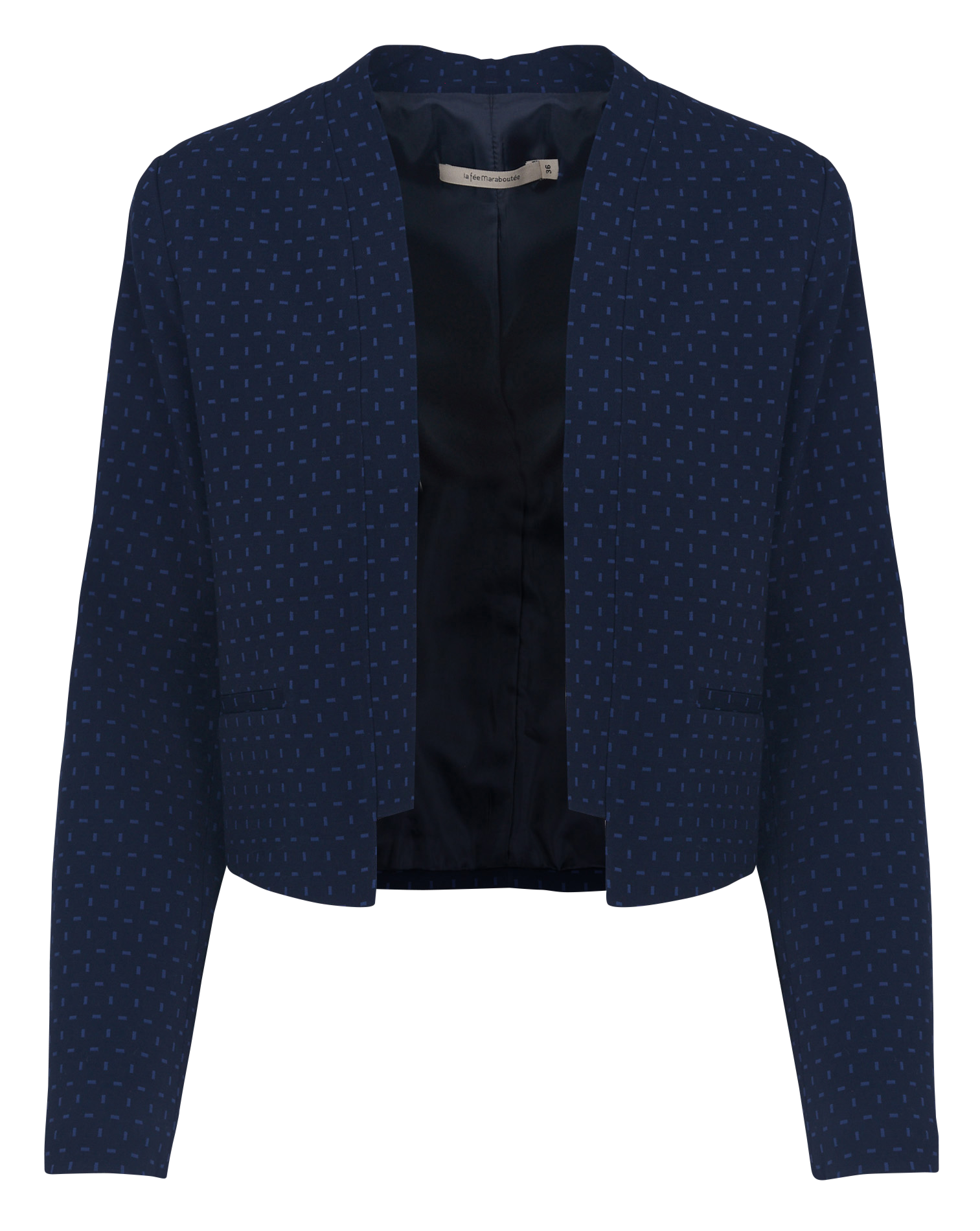 Veste de tailleur imprimé col châle LA FEE MARABOUTEE Multicolore