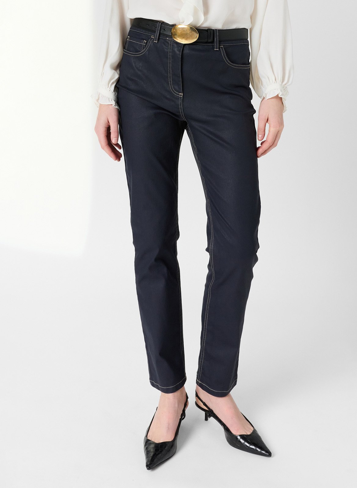 Jean slim en coton mélangé GERARD DAREL Bleu