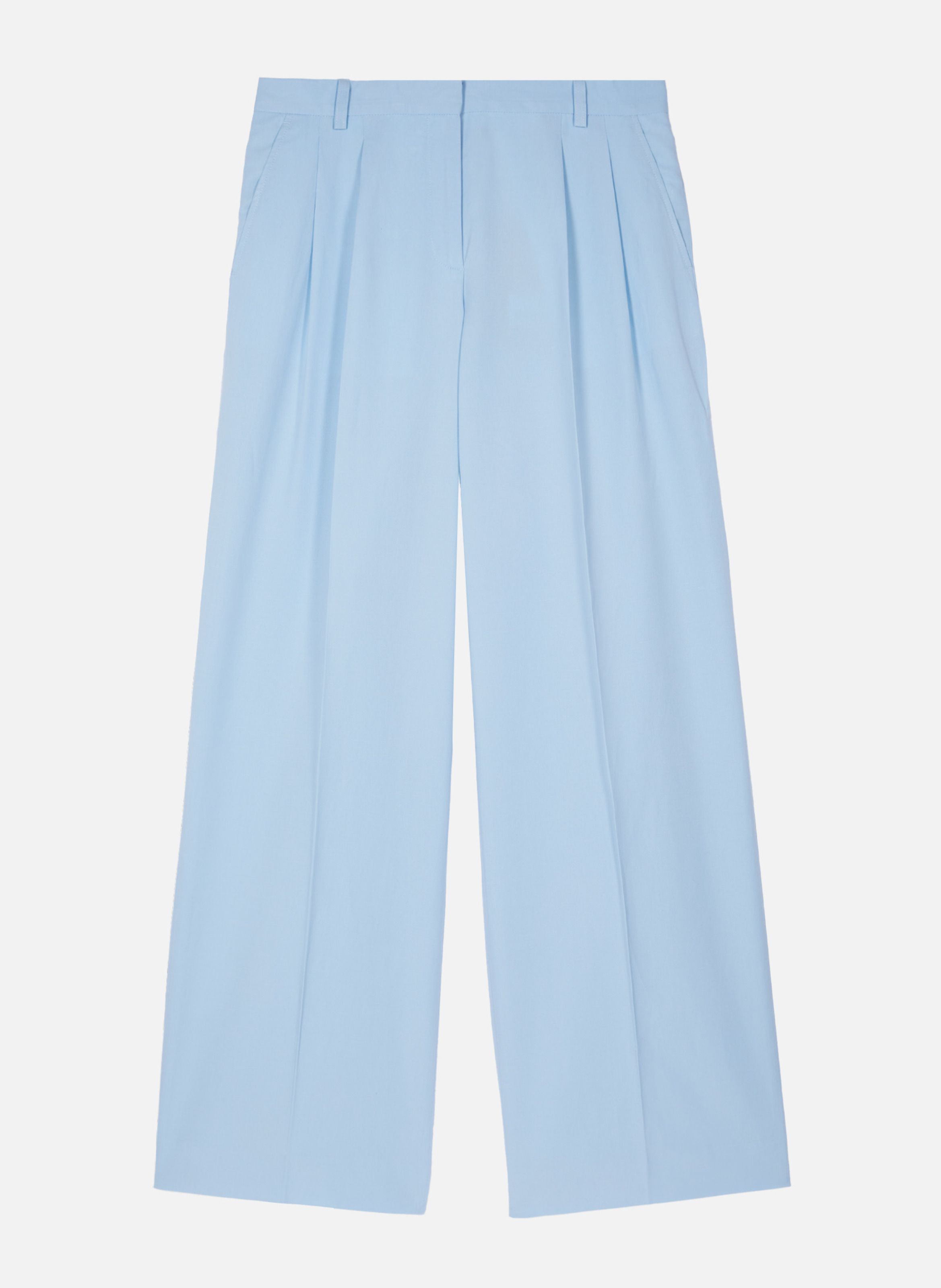 Wide-leg tailored trousers in linen and cotton THE KOOPLES