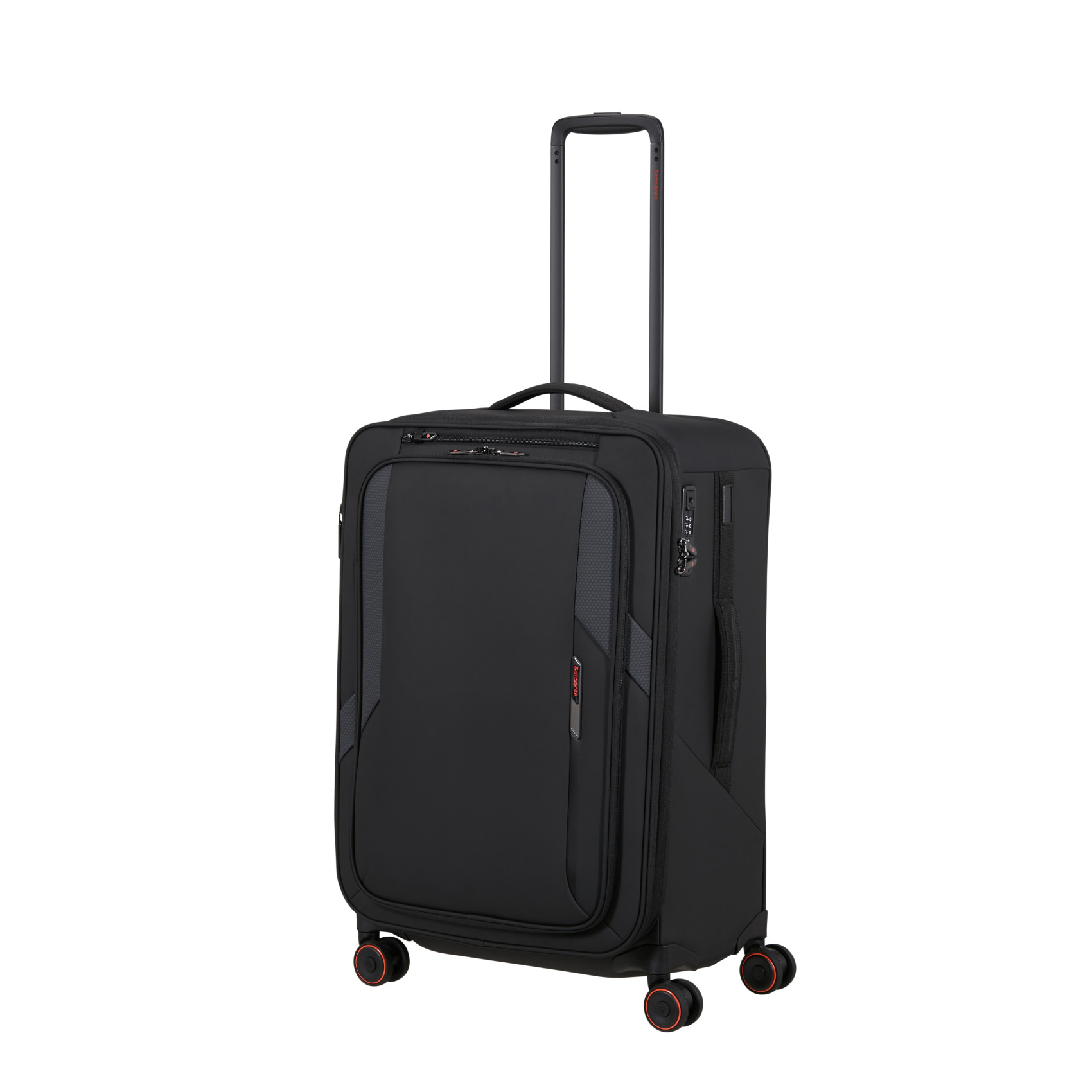 Glazed 4-Wheel Medium Suitcase SAMSONITE Black