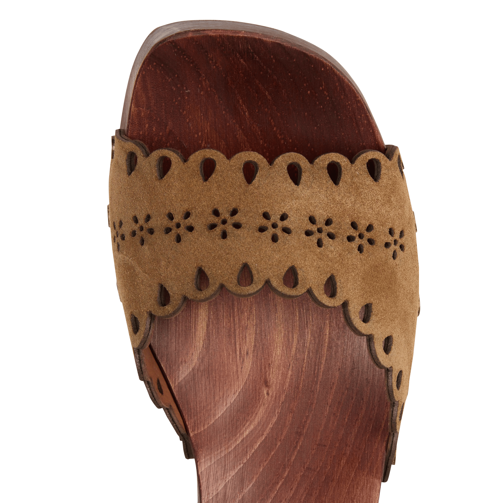 Sandales à talon en cuir velours MELLOW YELLOW Marron