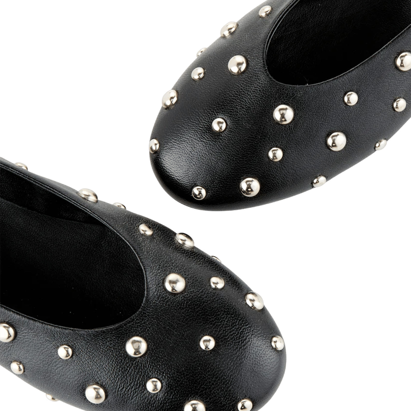 Ballet flats with leather studs COSMOPARIS Black