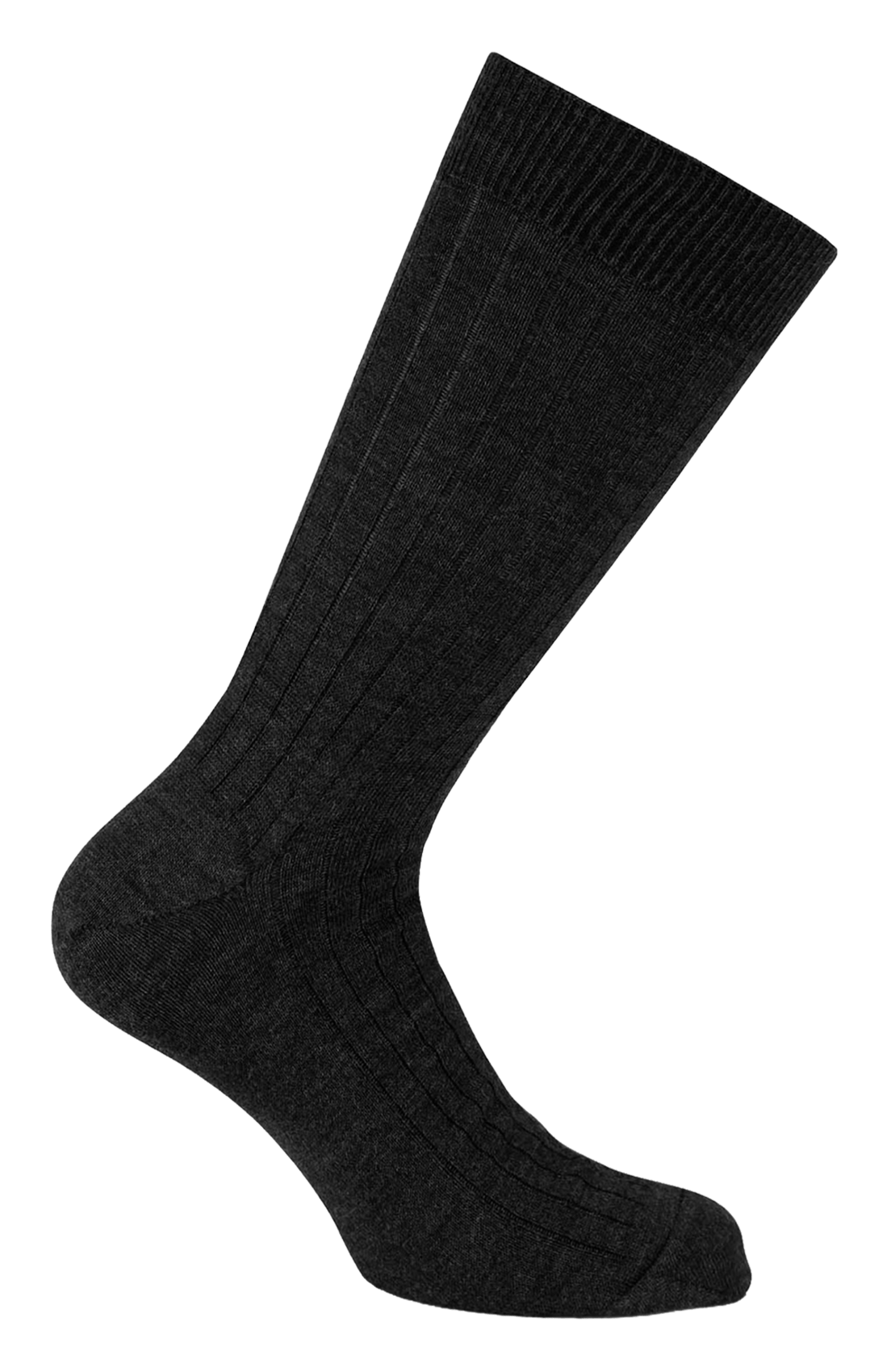 Lange Socken aus Wollmix BLEUFORET Schwarz
