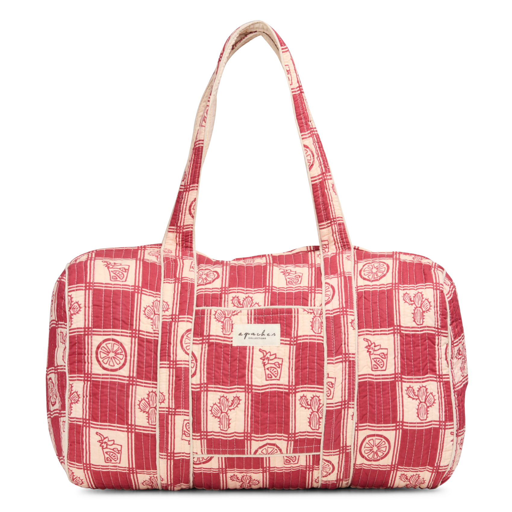 Cotton diaper bag APACHES COLLECTIONS Red