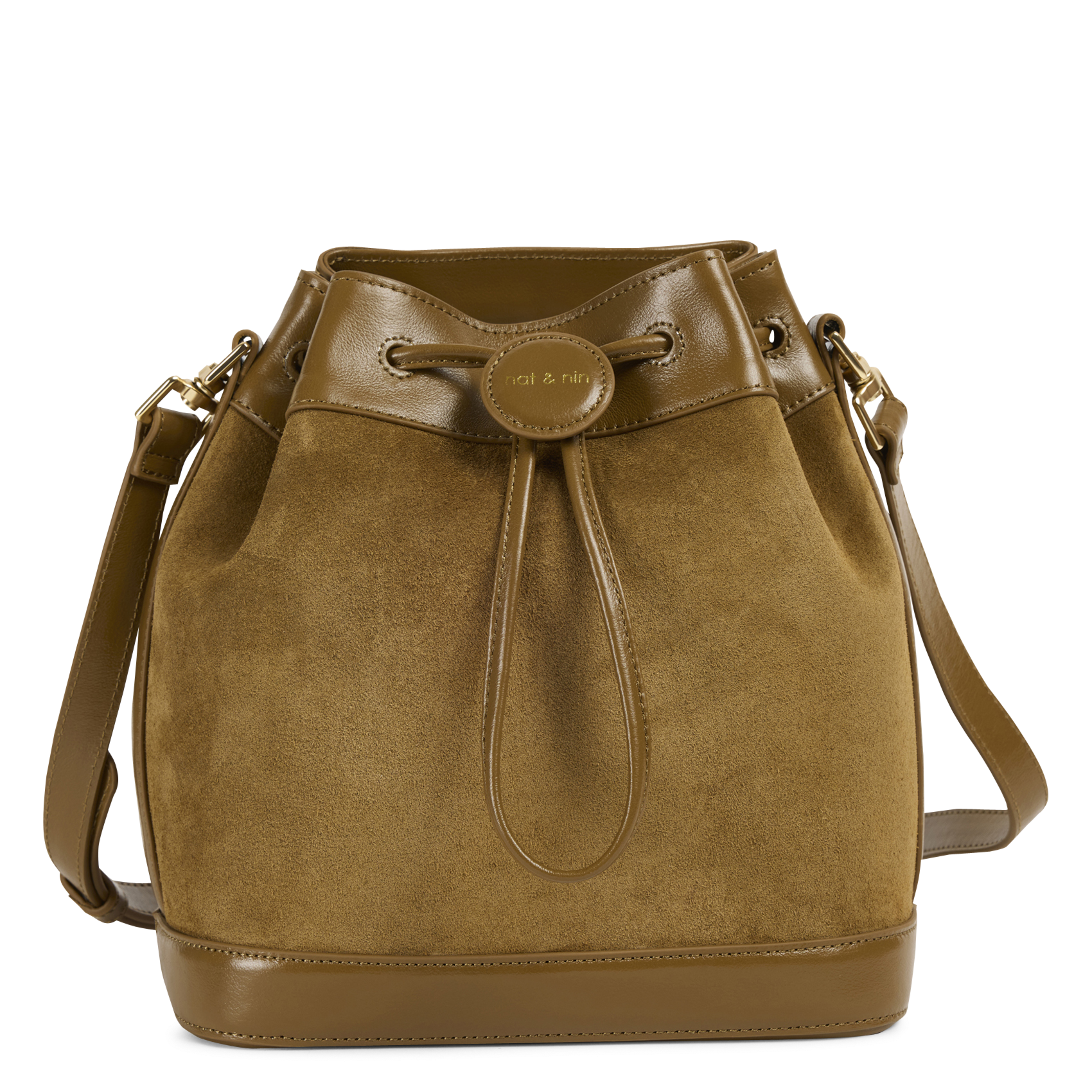 Sac seau en cuir NAT & NIN Marron