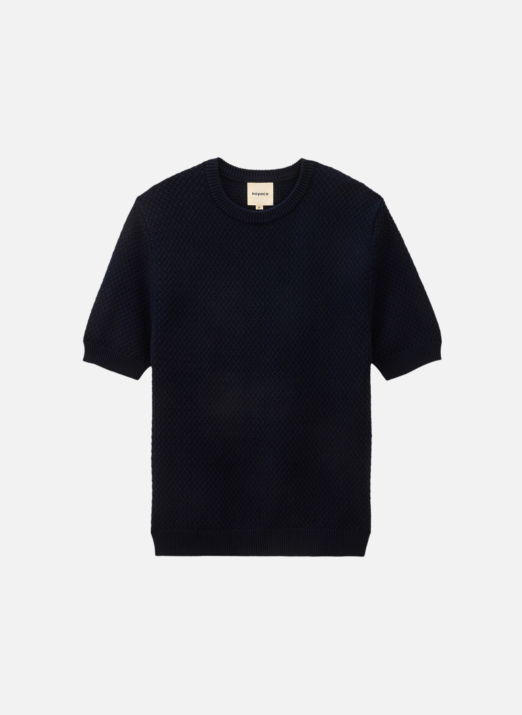 Short-sleeve knit MADERA NAVY Noyoco Blue