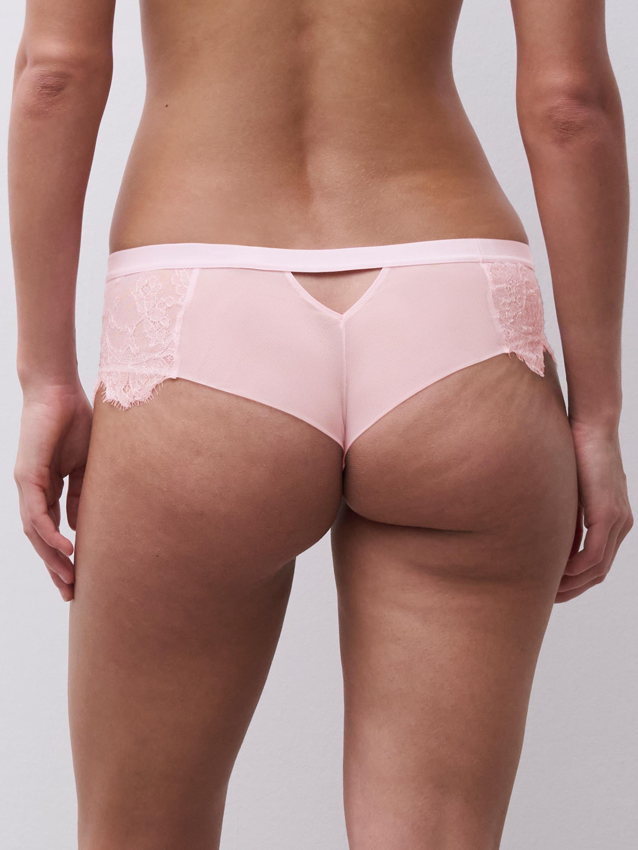 Shorty with Leavers lace trim CHANTELLE X Pink