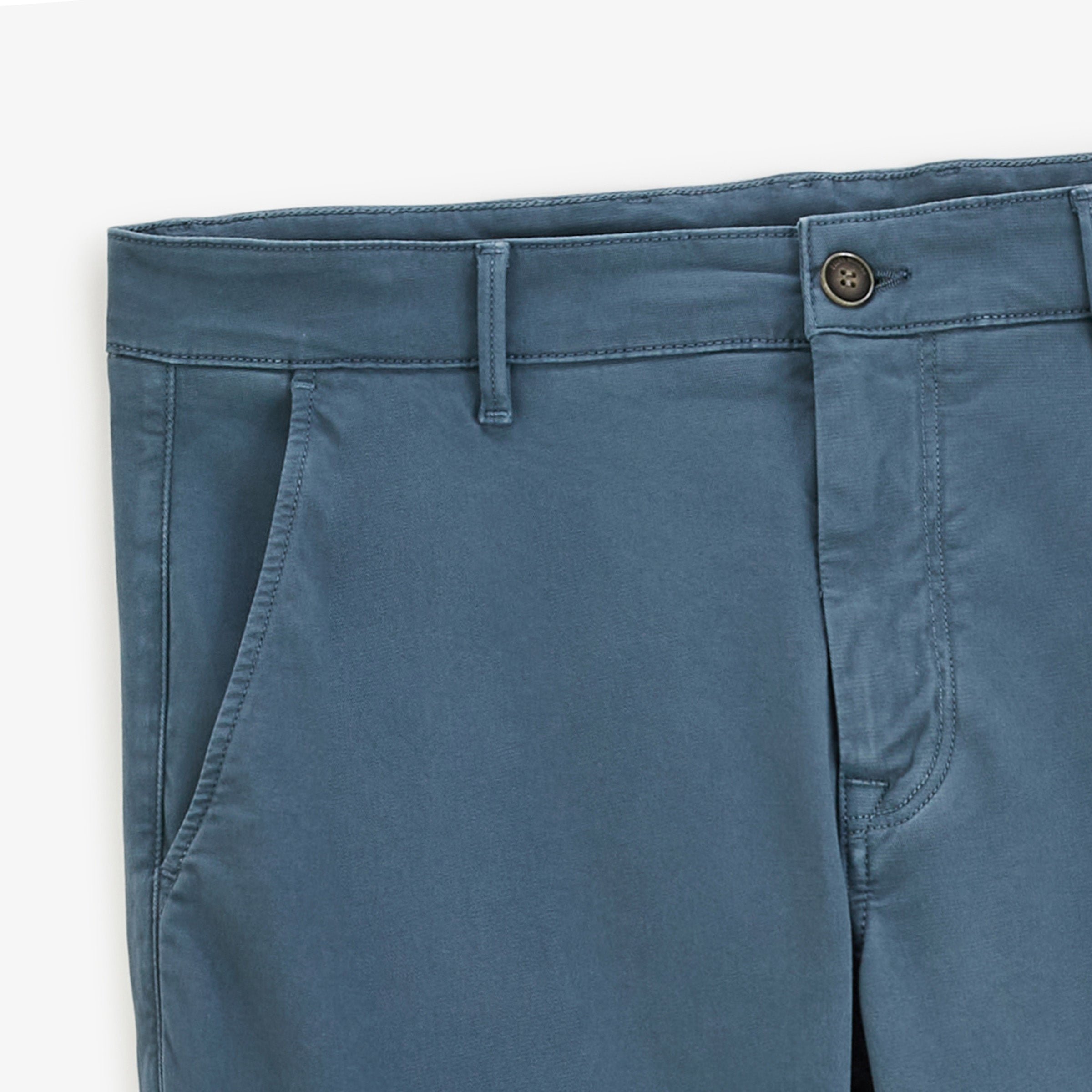 Chino 751 in blue straight cut stretch cotton by sbplay SERGE BLANCO Blue