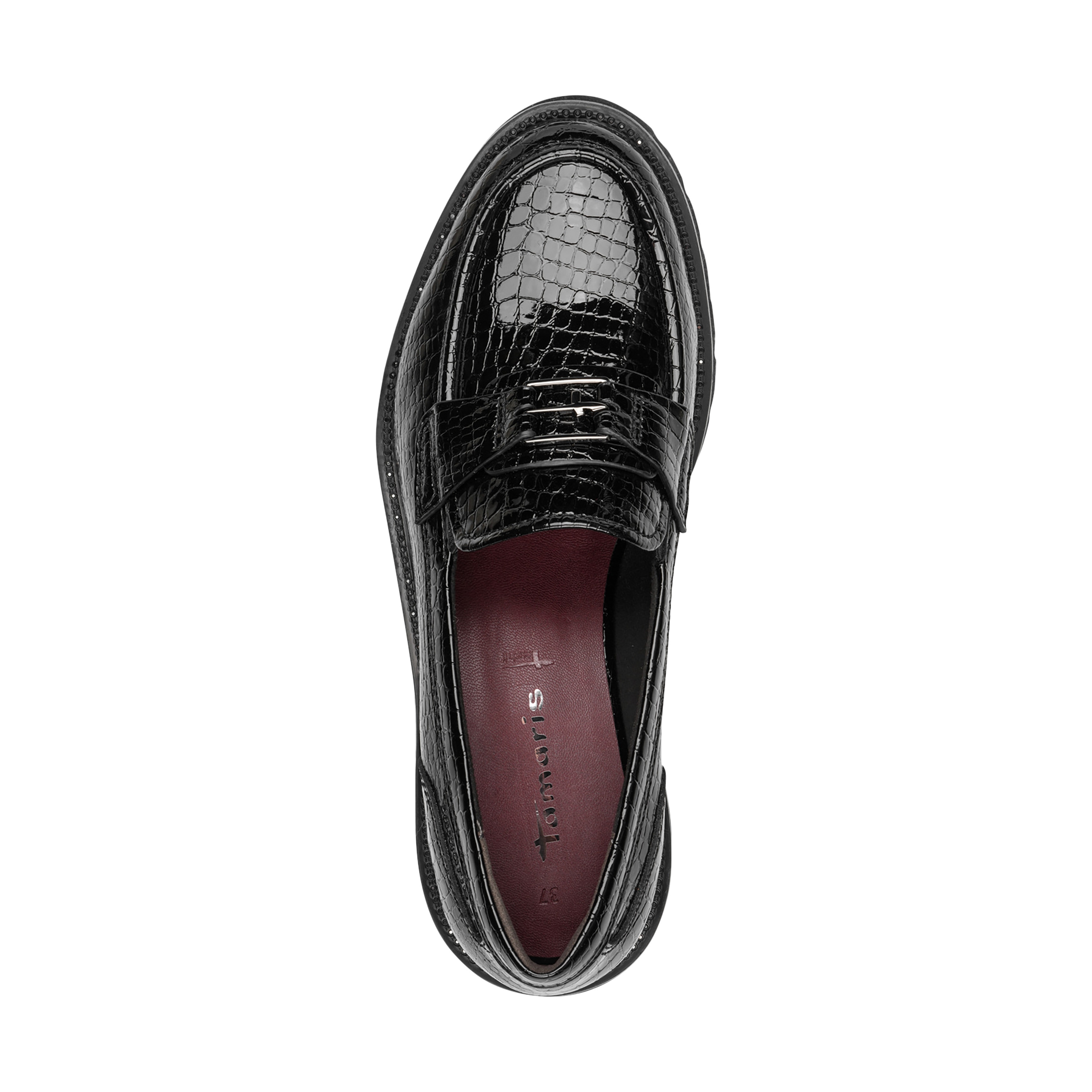 Slip-on moccasin TAMARIS Black