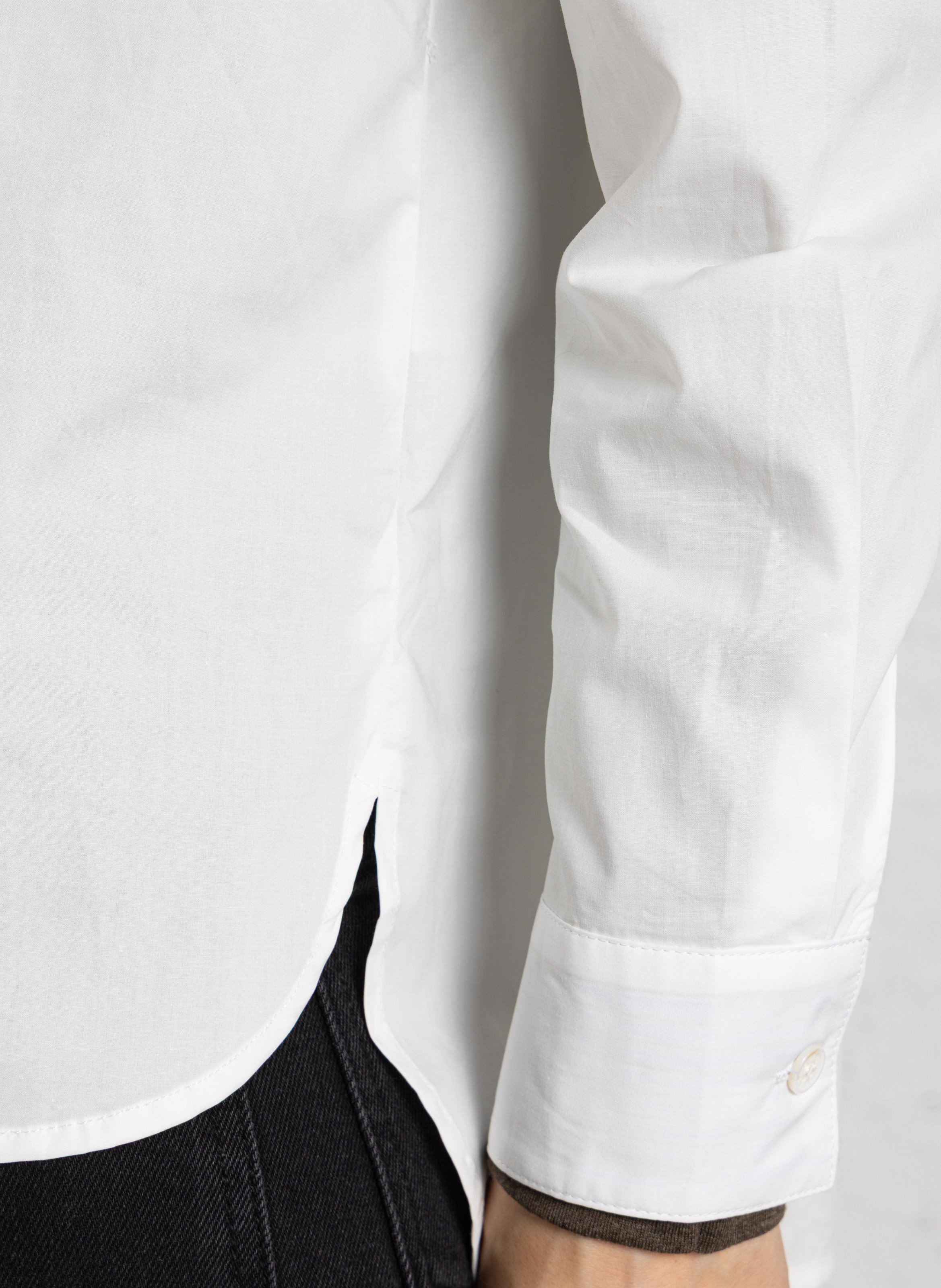 Straight cotton shirt LA PETITE ETOILE Beige