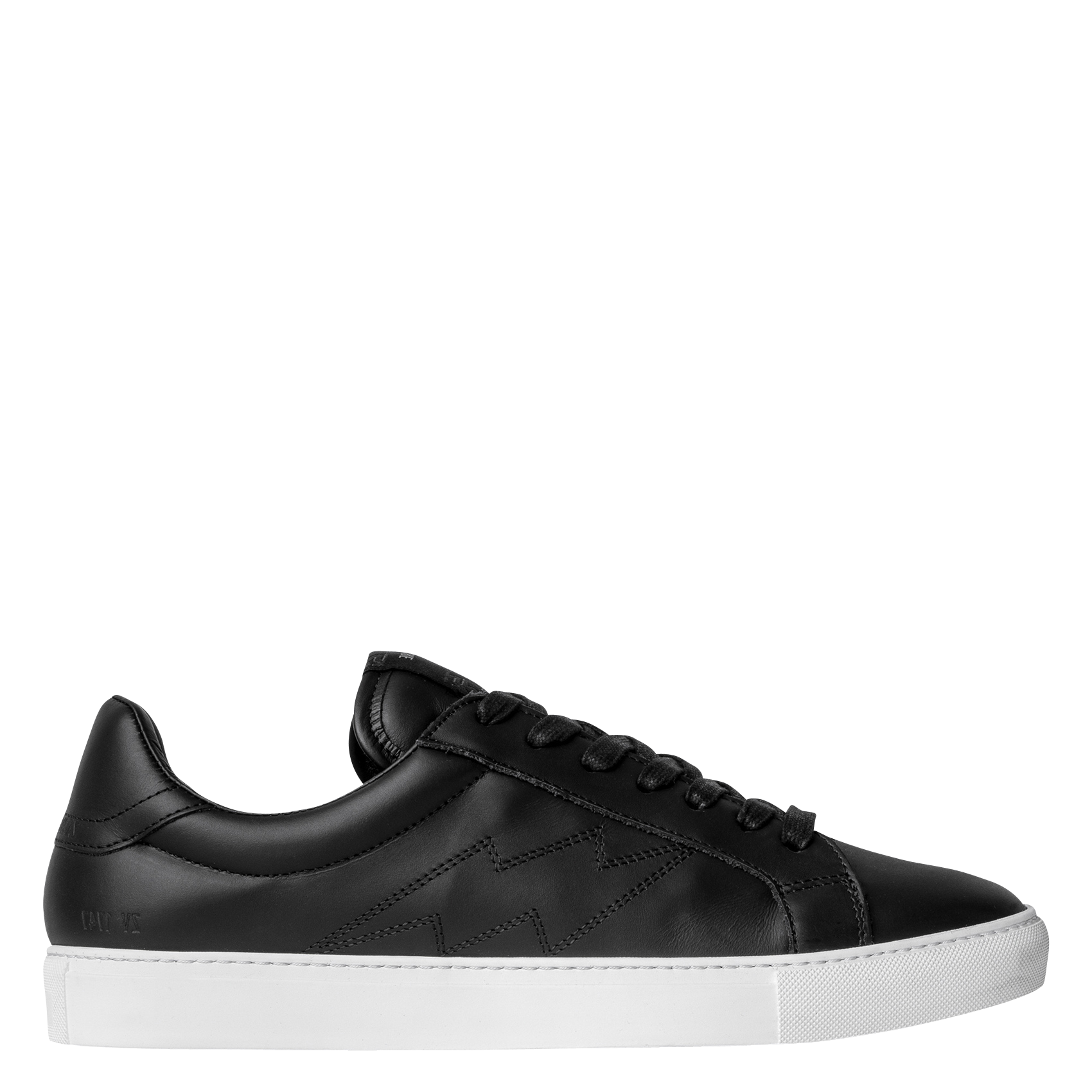 Low-top cowhide leather trainers ZADIG&VOLTAIRE Black
