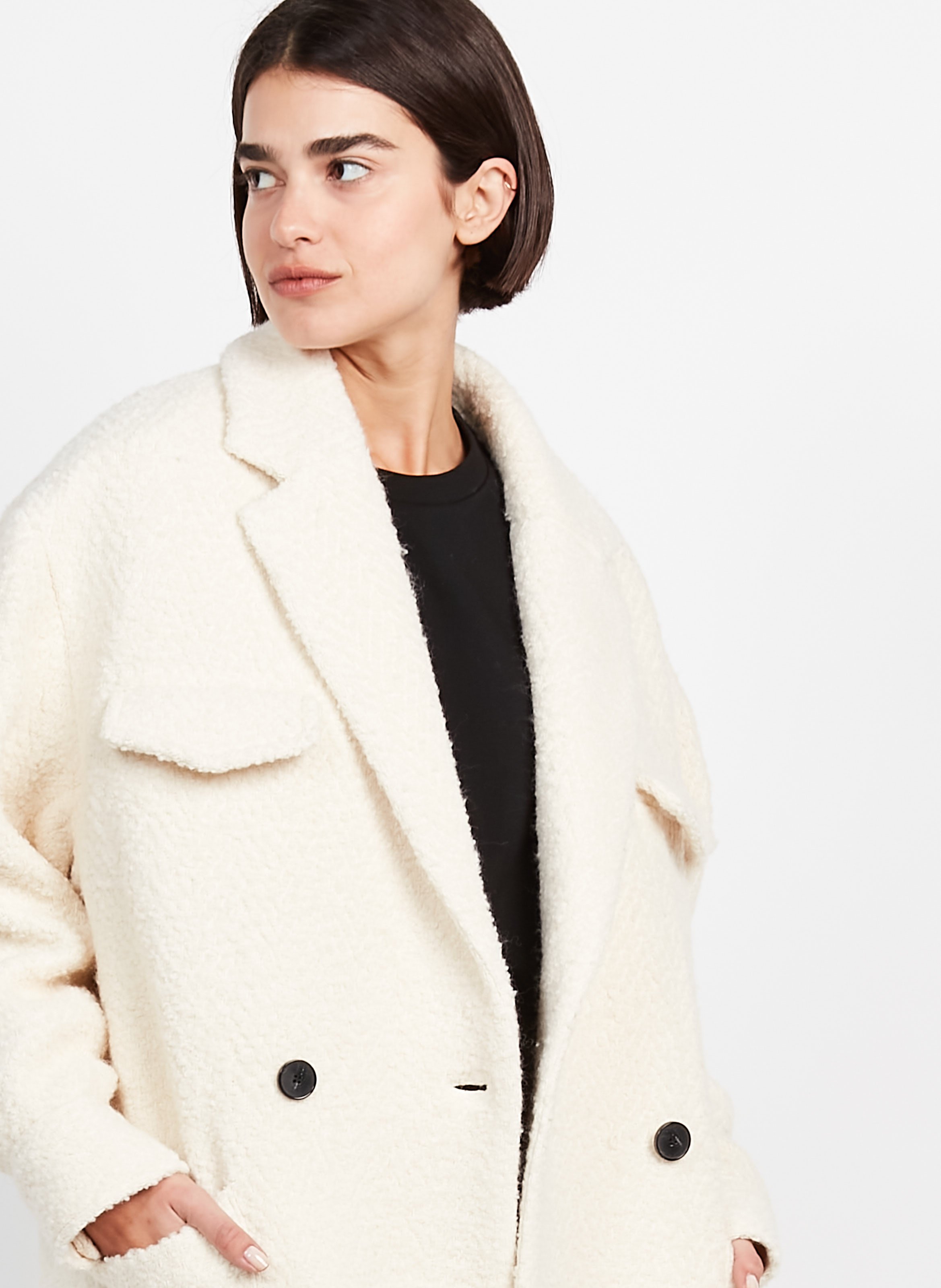 gris Femme Vêtements Iro Femme Manteaux & Vestes Iro Femme Manteaux Iro Femme Manteaux Iro Femme XS, T0 Manteau IRO 34 