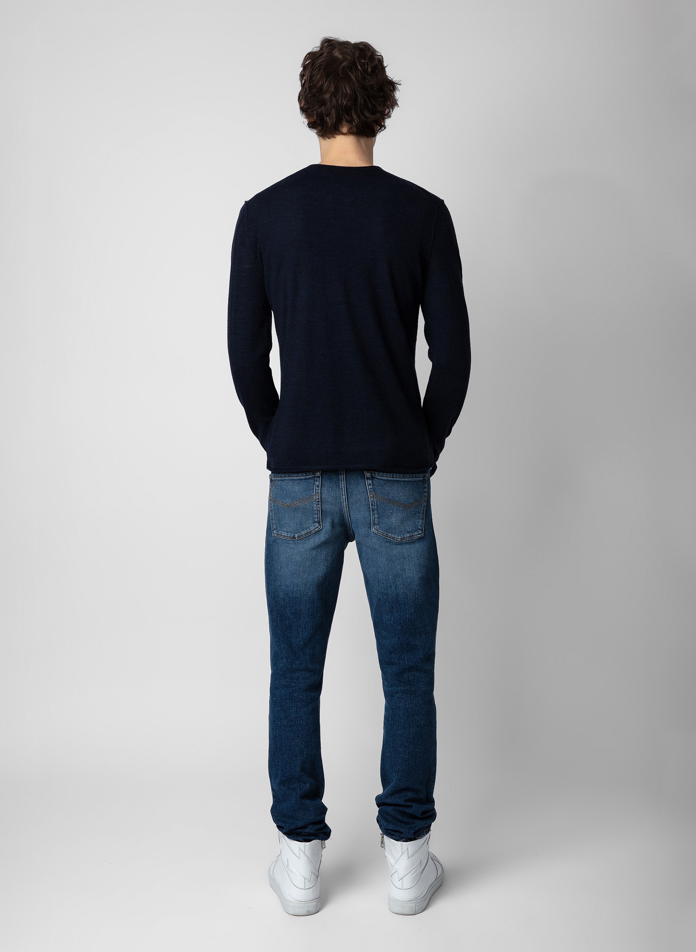 Pull en laine mérinos ZADIG&amp;VOLTAIRE Bleu