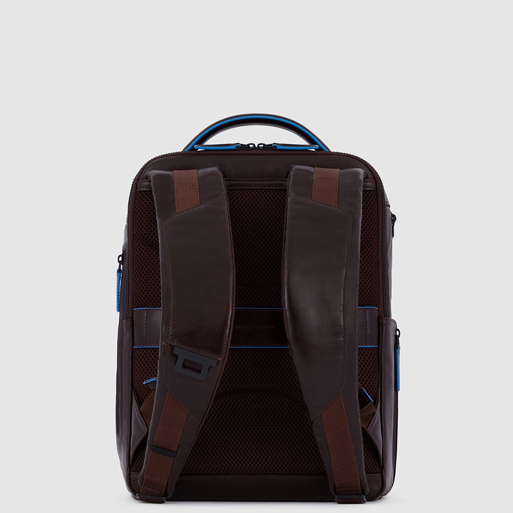 Leather backpack PIQUADRO Brown