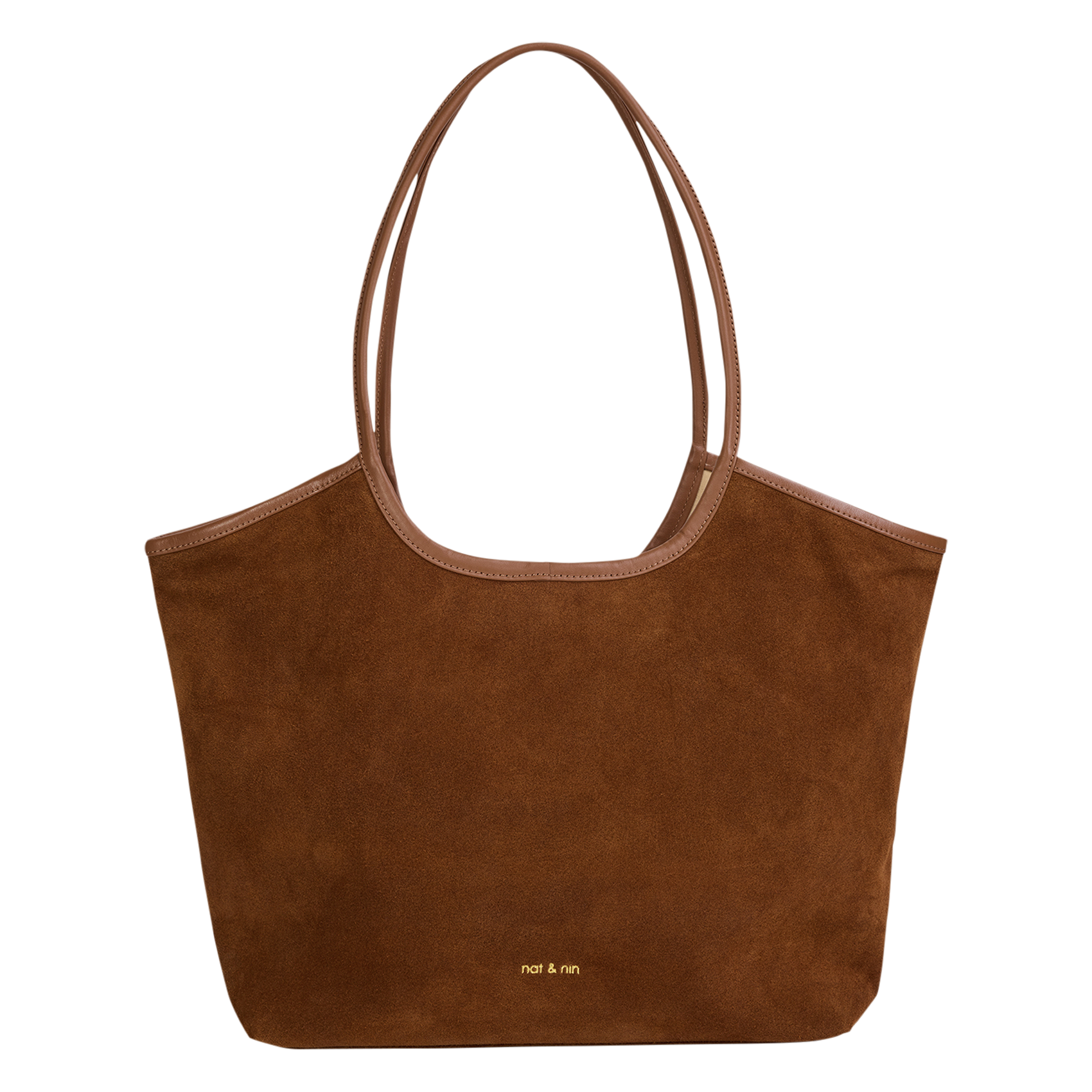 Cabas en cuir NAT & NIN Marron