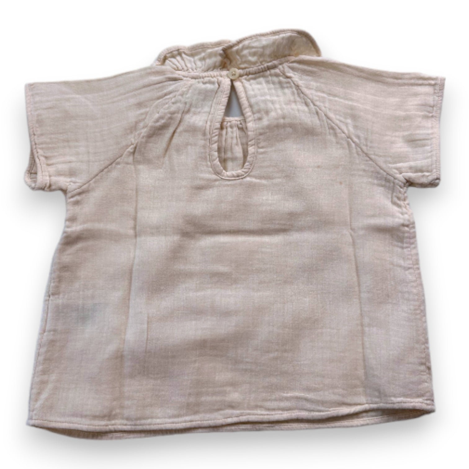 Beige baby blouse - 18 months PETIT BATEAU - Seconde Main Beige