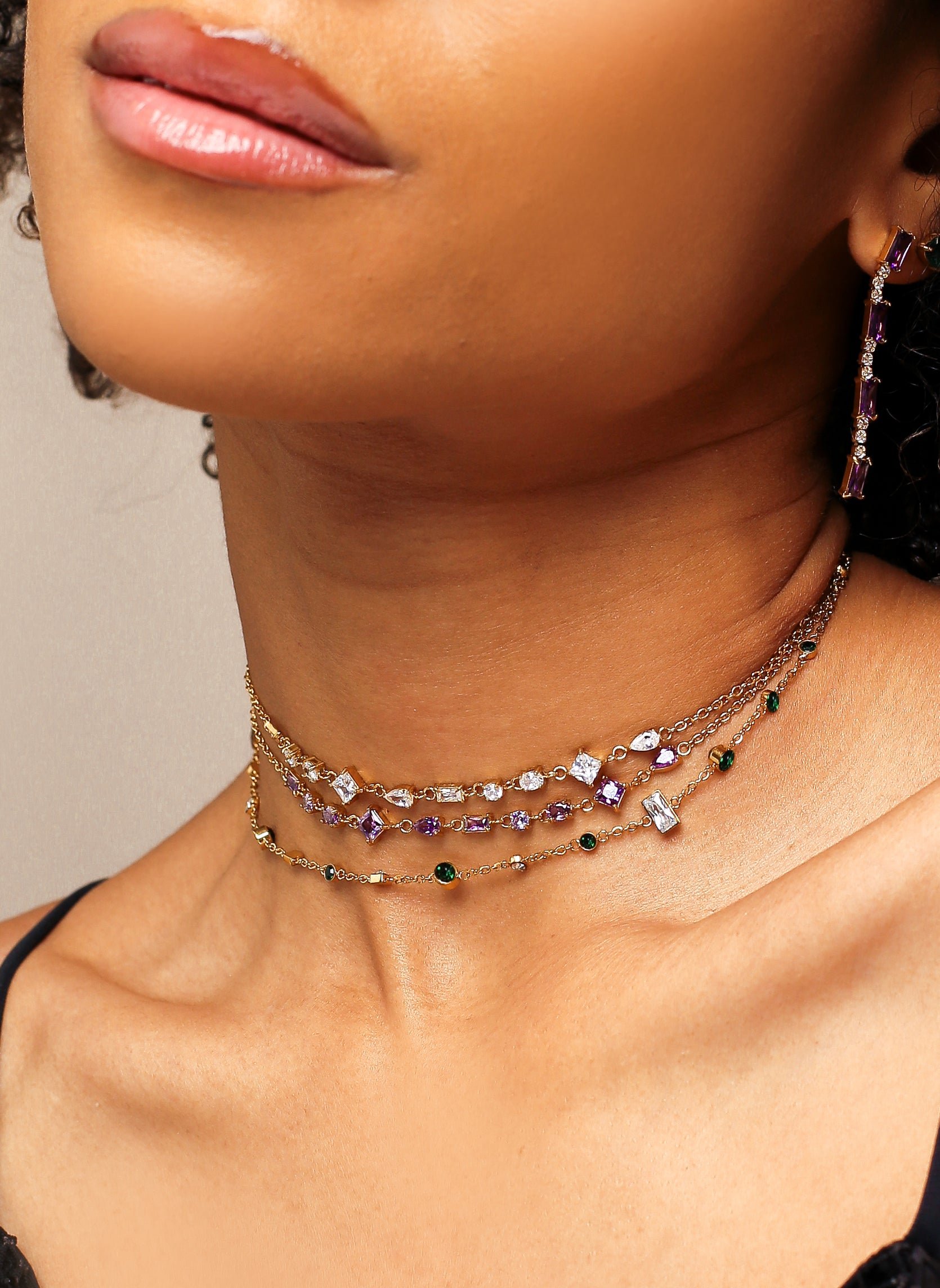 Chain necklace AEC Paris Green