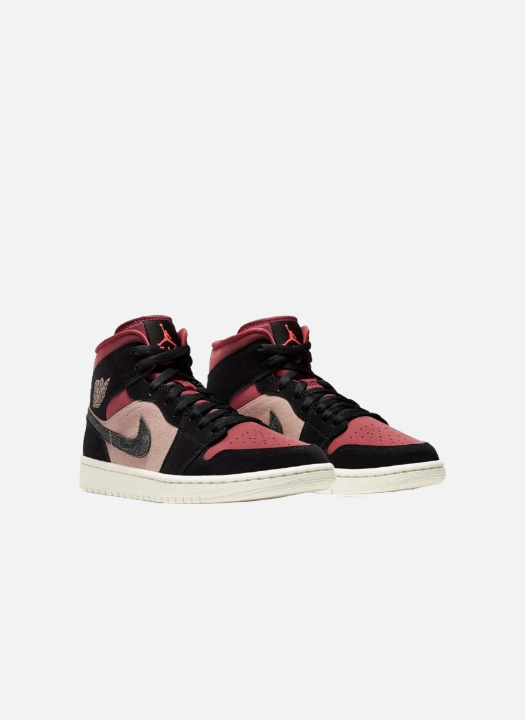 jordan 1 mid particle beige black
