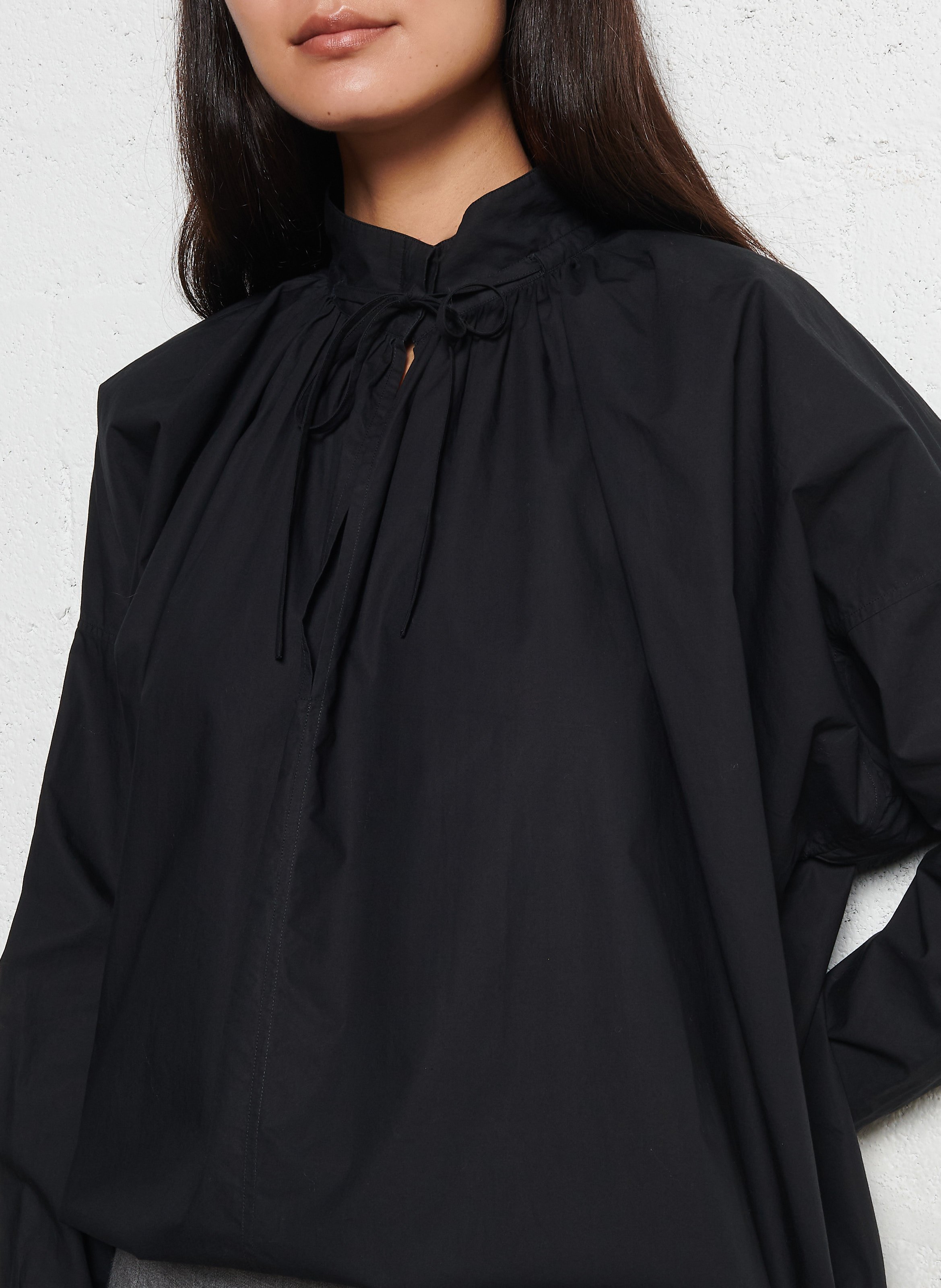 Weite Baumwollbluse LAURENCE BRAS Schwarz