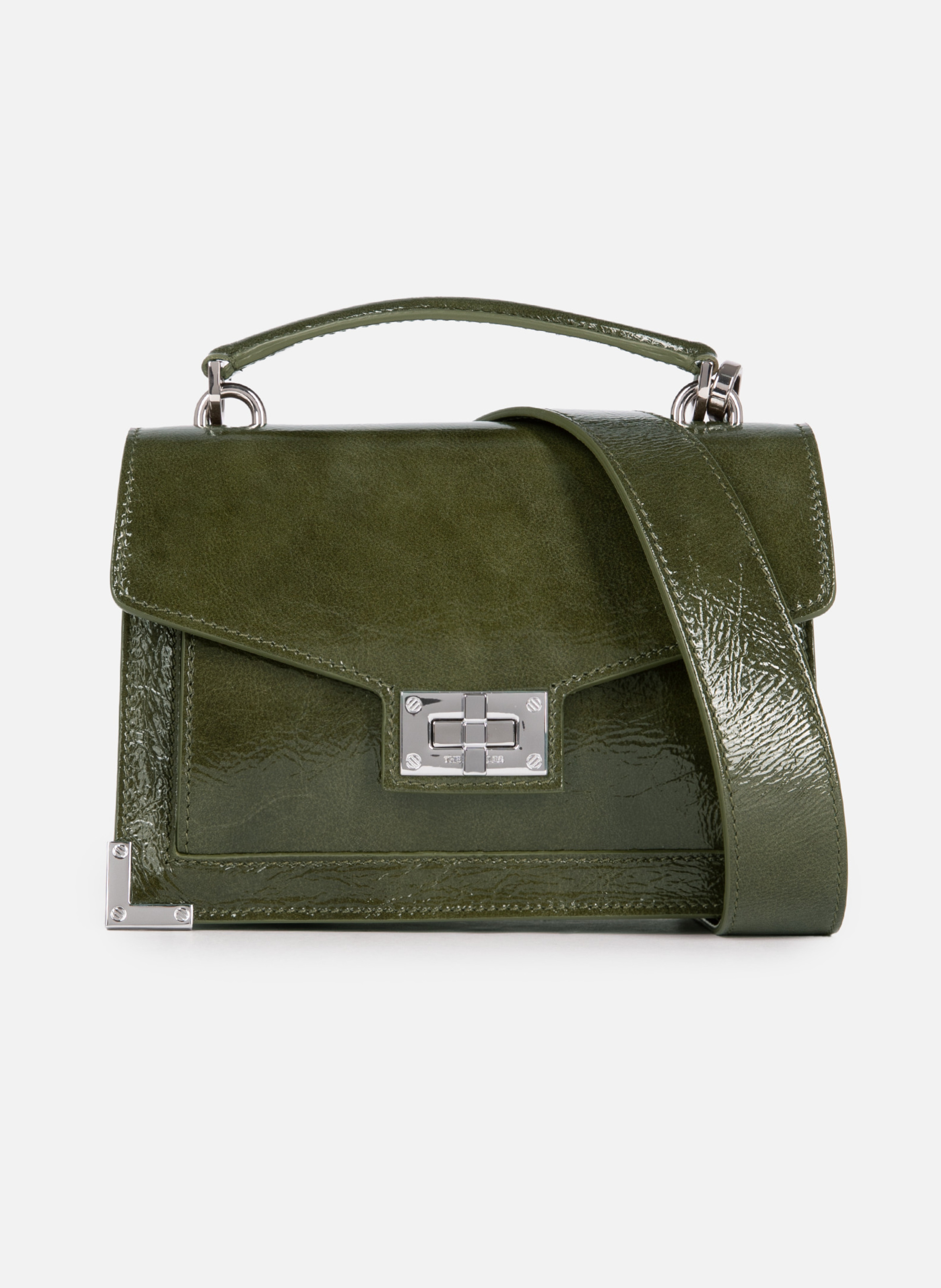 Emily small leather bag THE KOOPLES Green