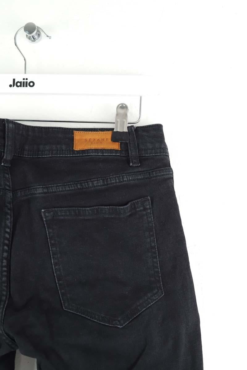Cotton skinny jeans SEZANE - Seconde main Black