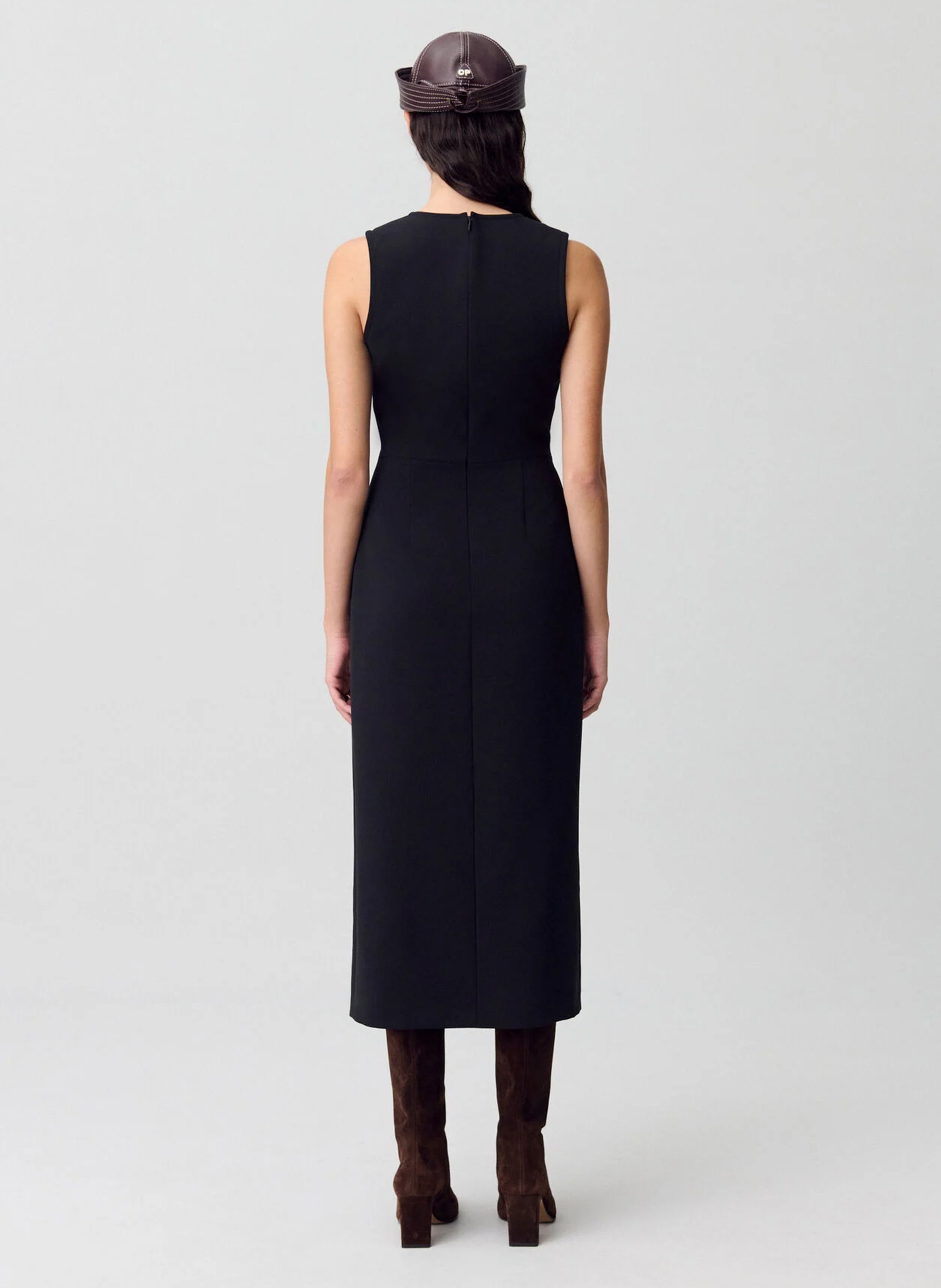 Robe longue col rond CLAUDIE PIERLOT Noir