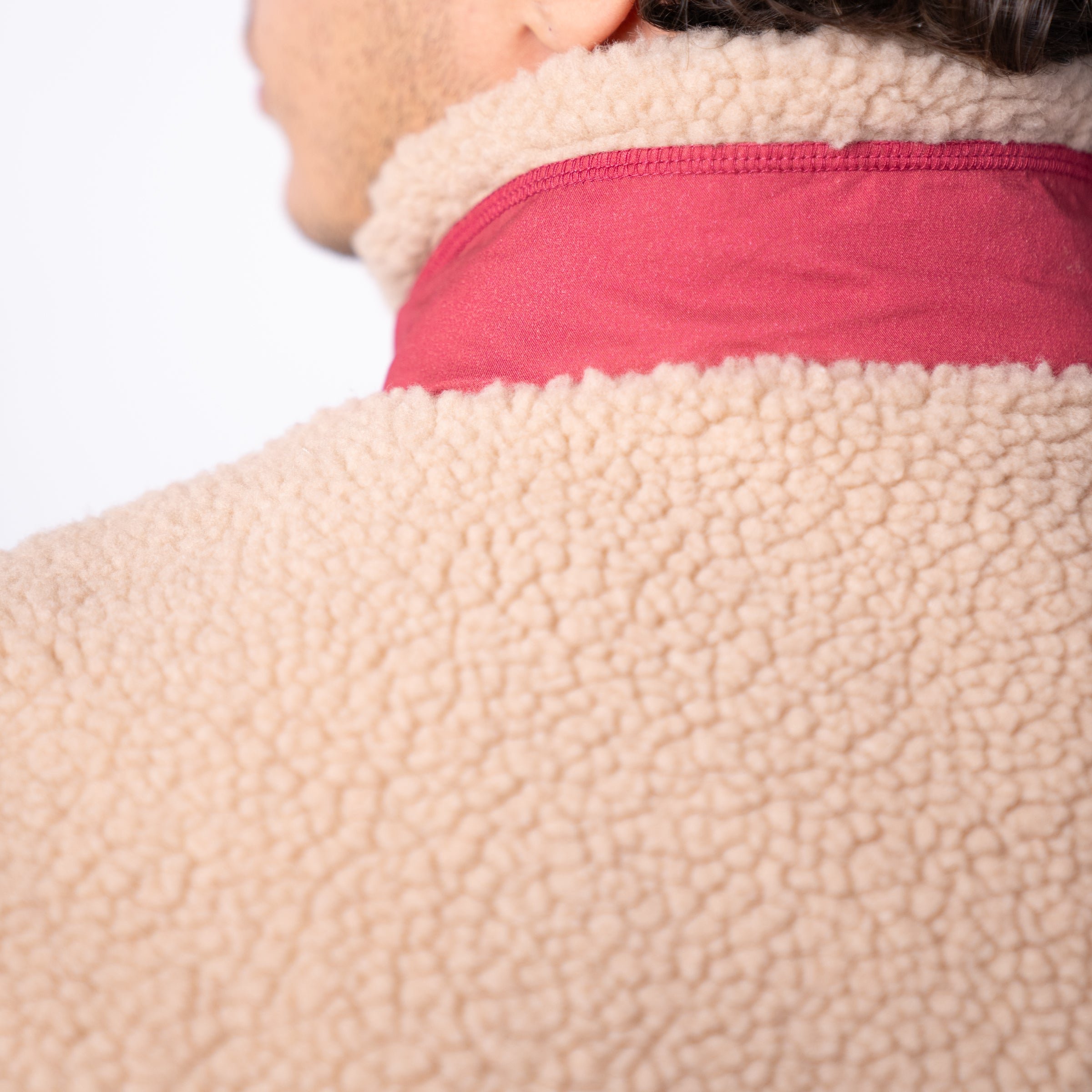 Sleeveless Sherpa Zip-Up Vest BILLYBELT Brown